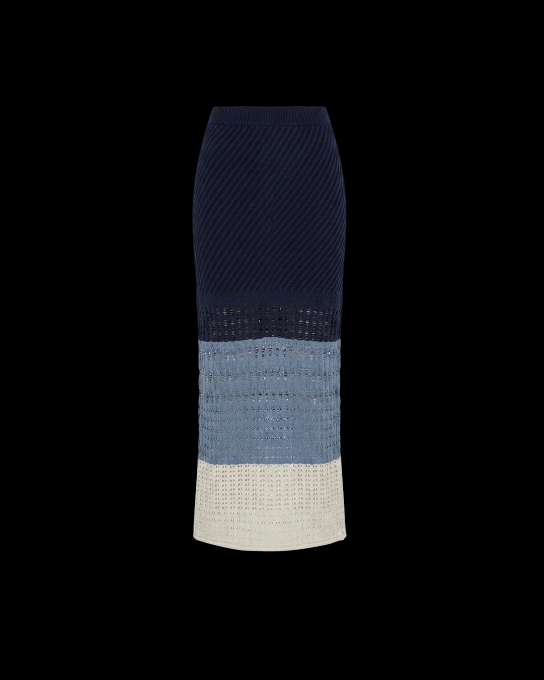 TOPANGA SKIRT (COQUINA) BLUE STRIPES - imagen 1
