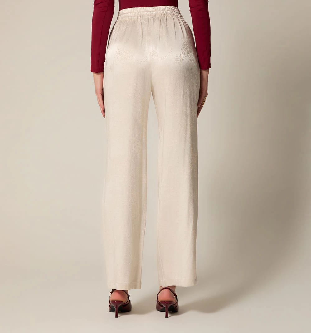 Pantalon recto efecto jacquard - imagen 5