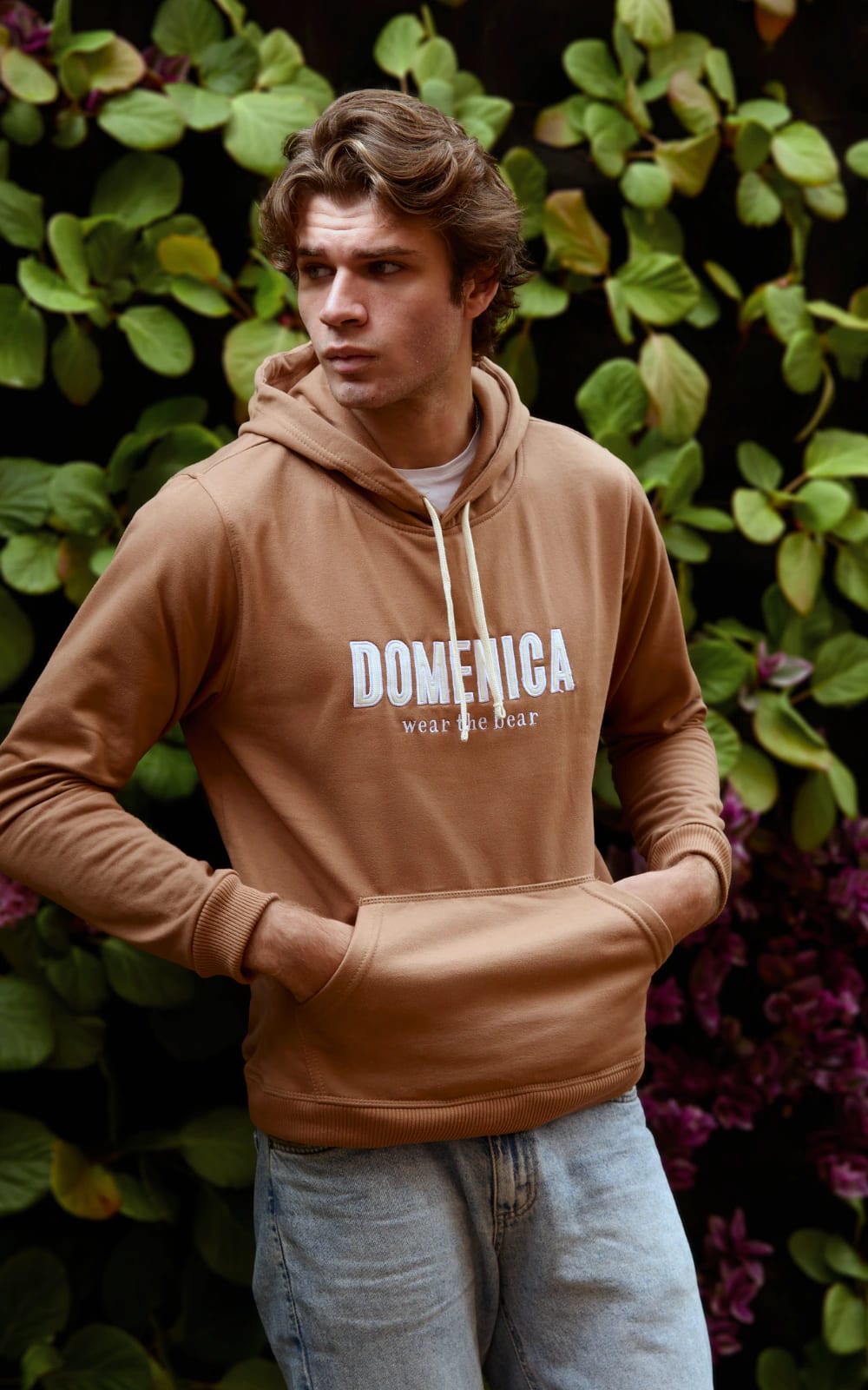 HOODIE DOMENICA ALMENDRA - UNISEX - imagen 1