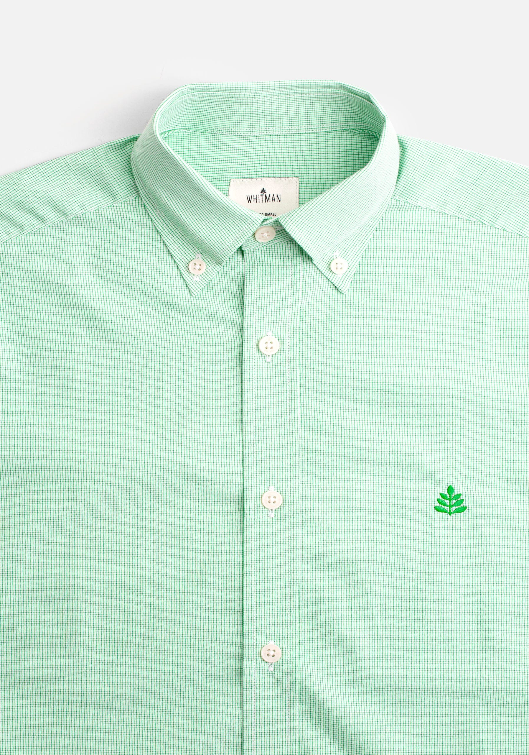 Camisa H CBD Cuadros Peq L-Atn Verde Claro - imagen 2