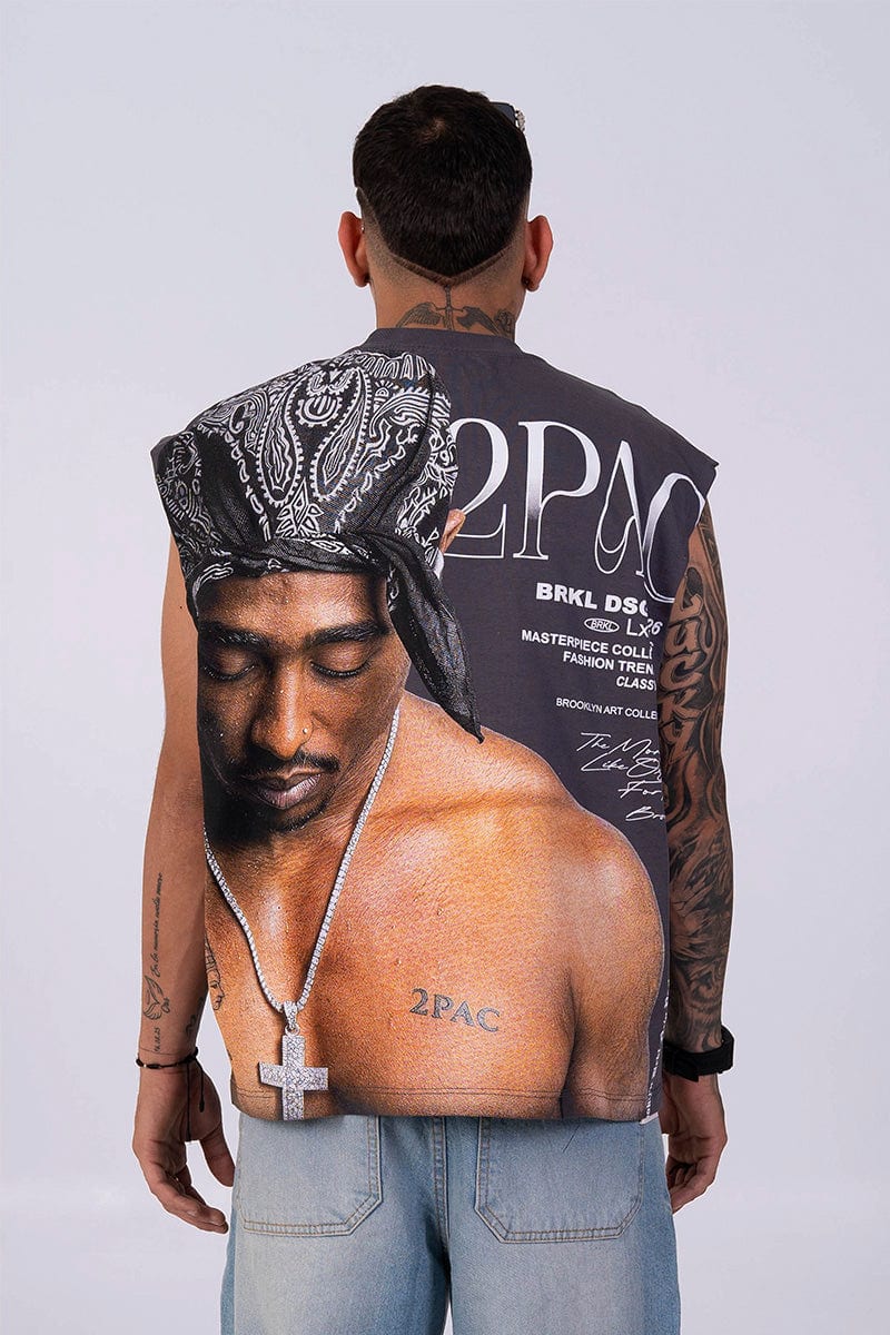 Camisilla oversize 2pac - imagen 2