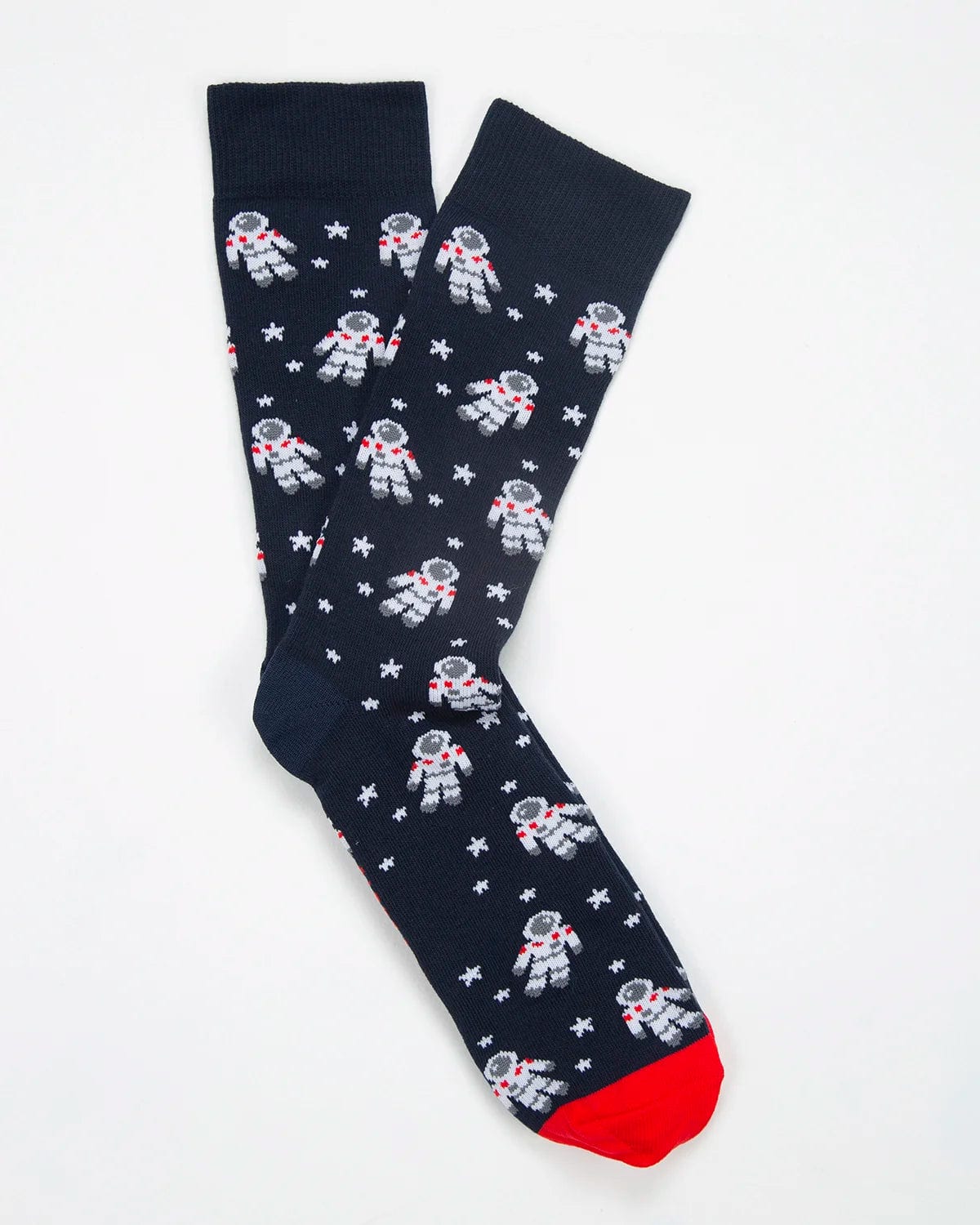 Medias Algodón Estampado Astronautas - Fondo Azul - imagen 1