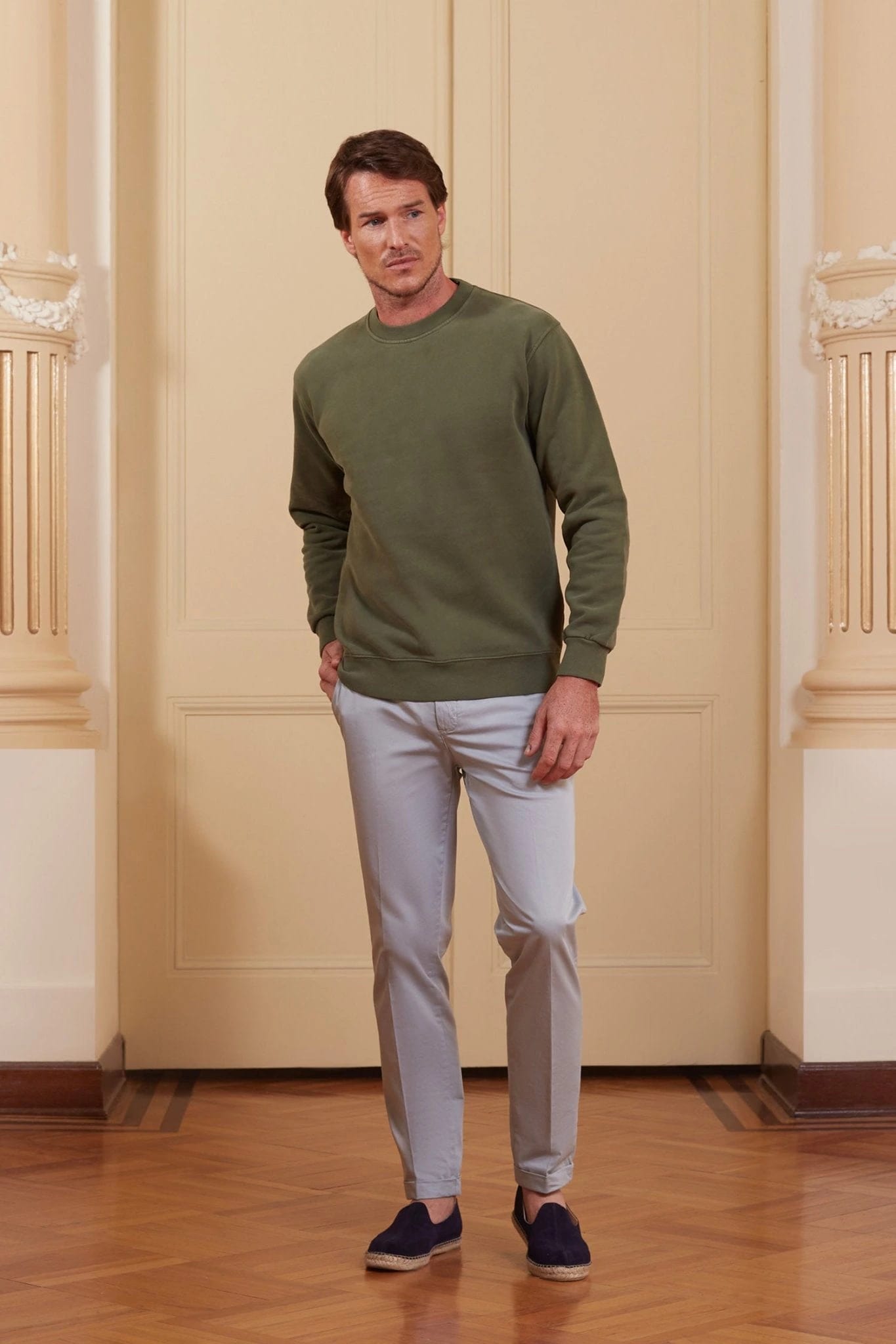 Men's milenario sweatshirt green - imagen 2