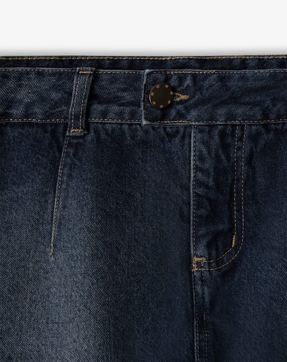 Falda short tiro medio índigo oscuro mujer - imagen 2