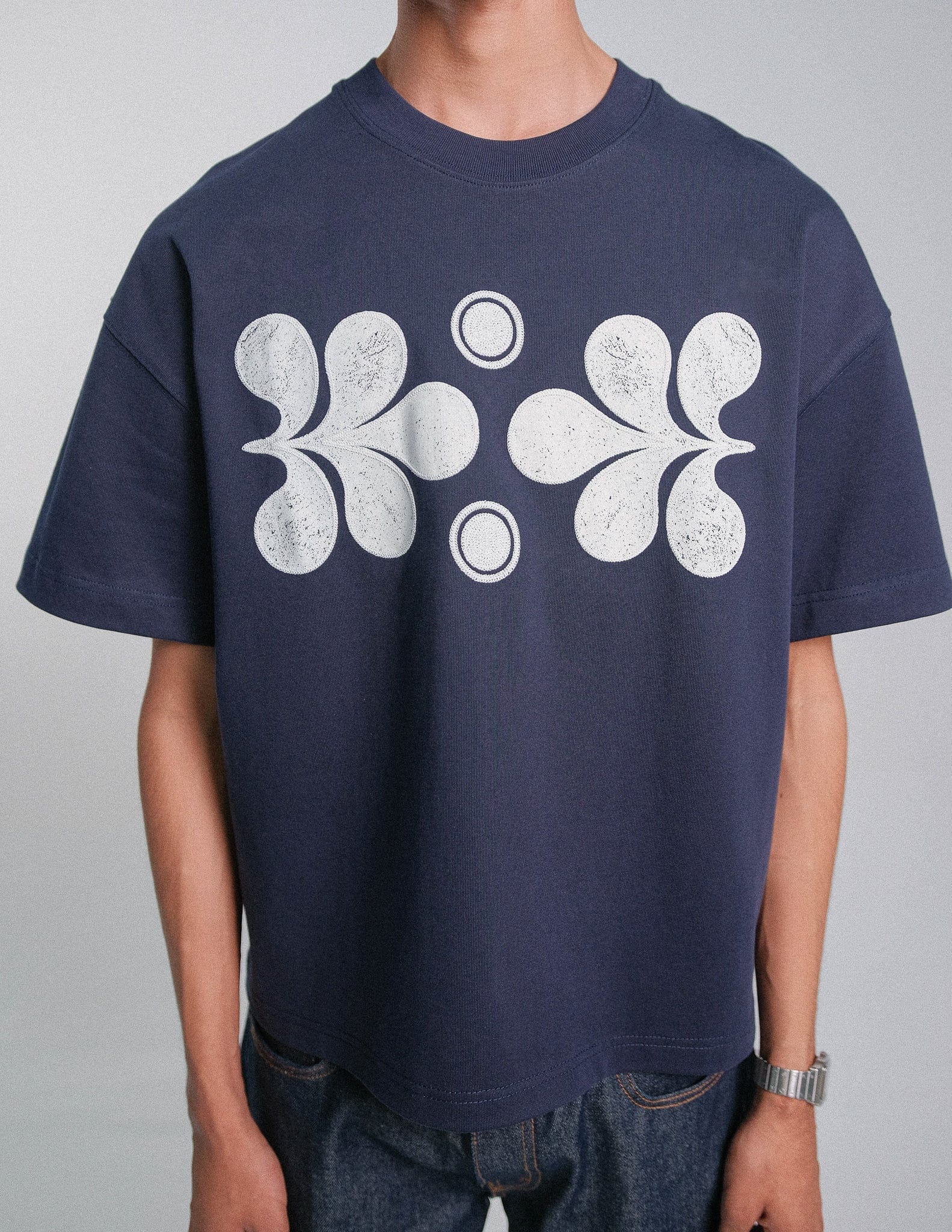 Camiseta floreciendo azul - imagen 4