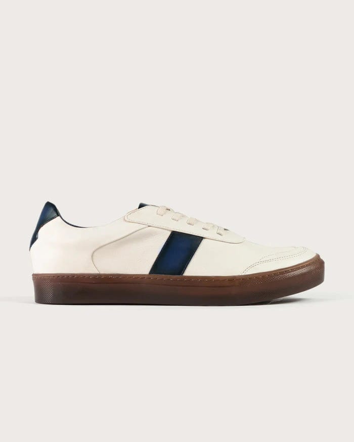 Sneaker Pisa Beige-Azul - imagen 1
