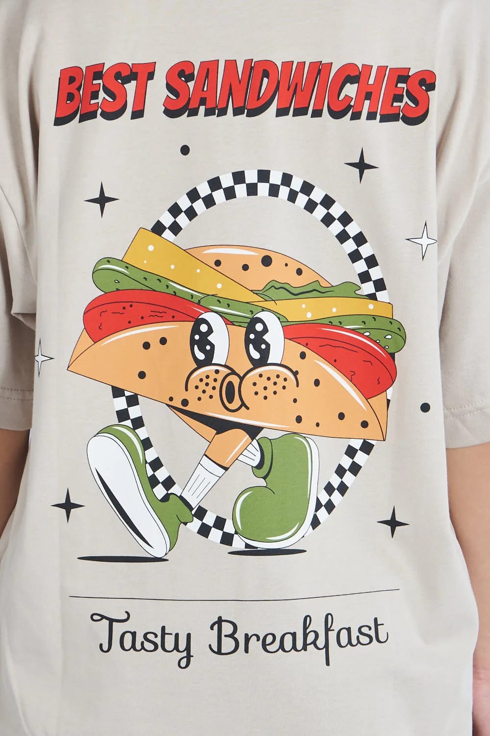 Camiseta oversize Best Sandwiches Marfil| DROP 03 | - imagen 2