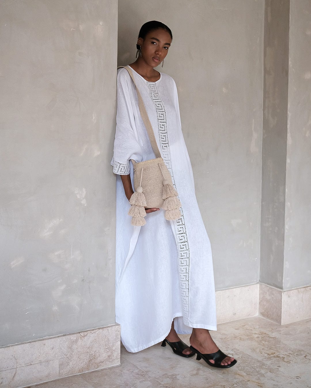 Medium Mochila  Wayuu Basic Sand - imagen 2