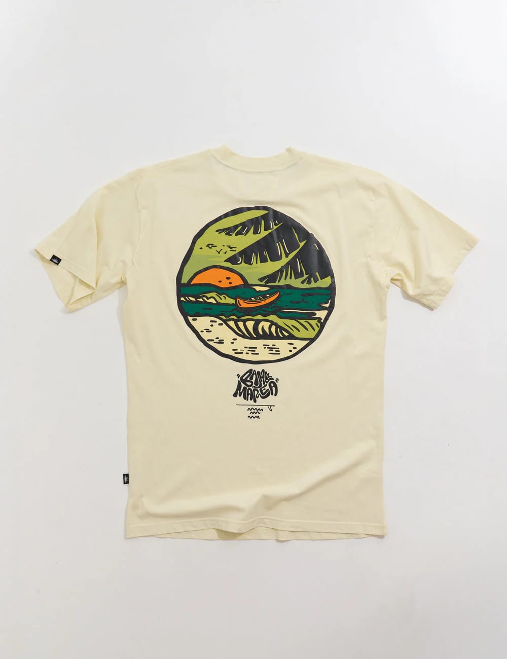 Camiseta Oversize Baja la marea  amarillo pastel Hombre - imagen 7