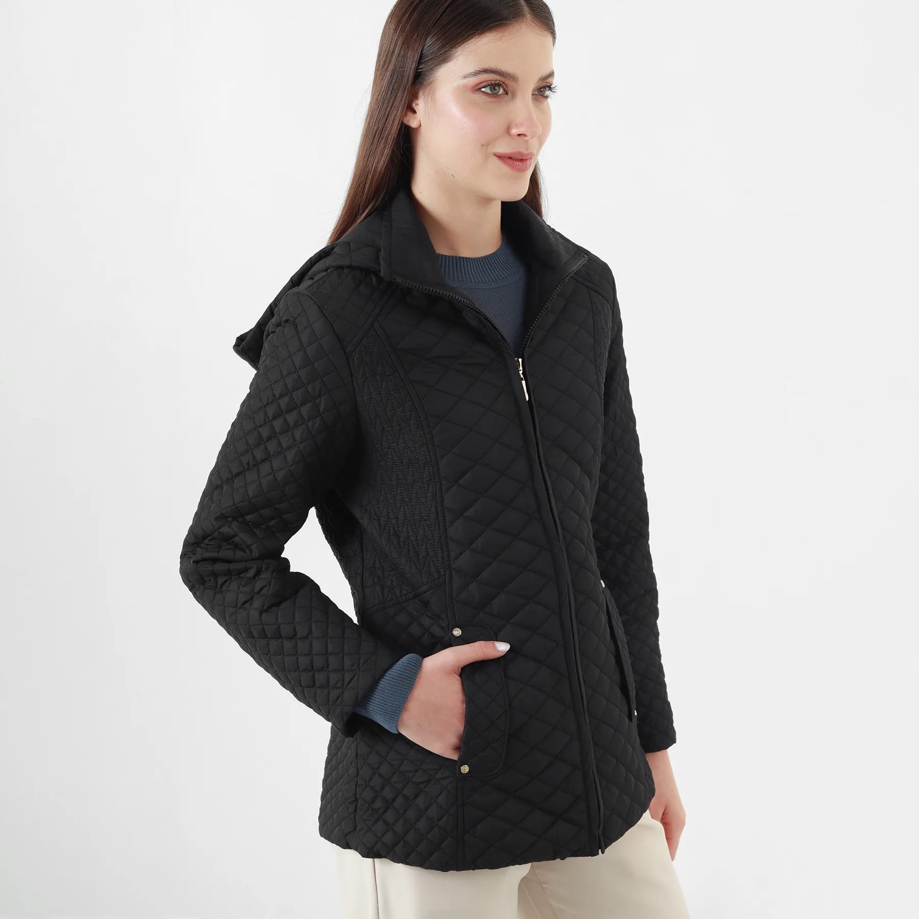 Chaqueta Cuello Alto Manga Larga - imagen 1