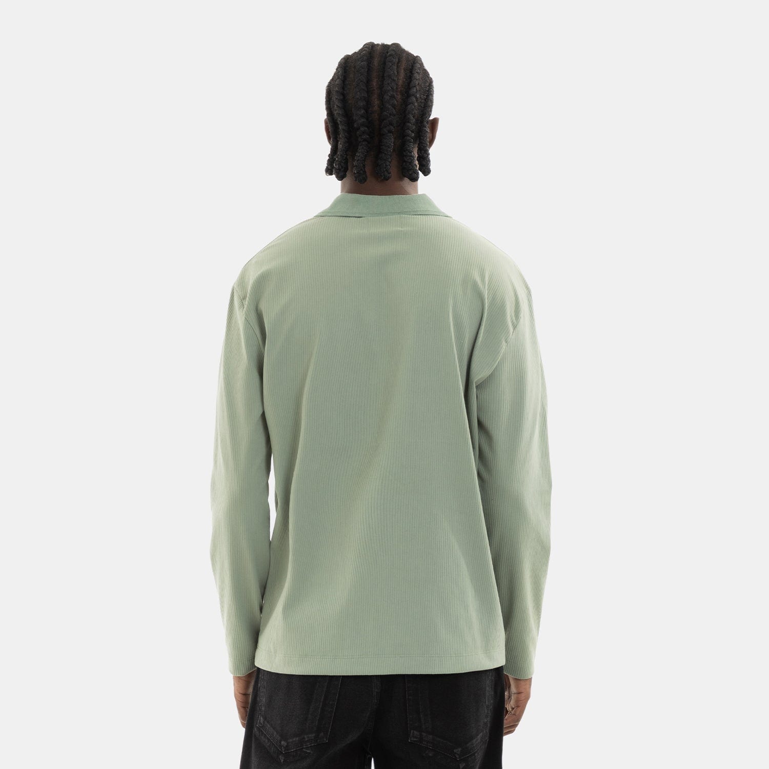 Zip Polo Sweatshirt Green - imagen 3