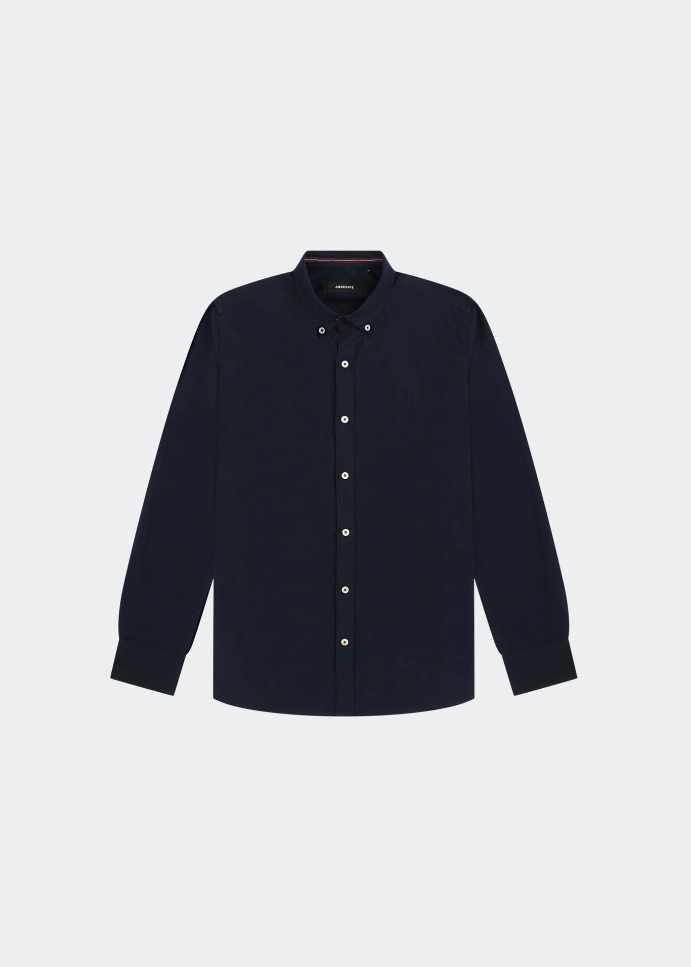 CAMISA LINO AZUL OSCURO - imagen 1