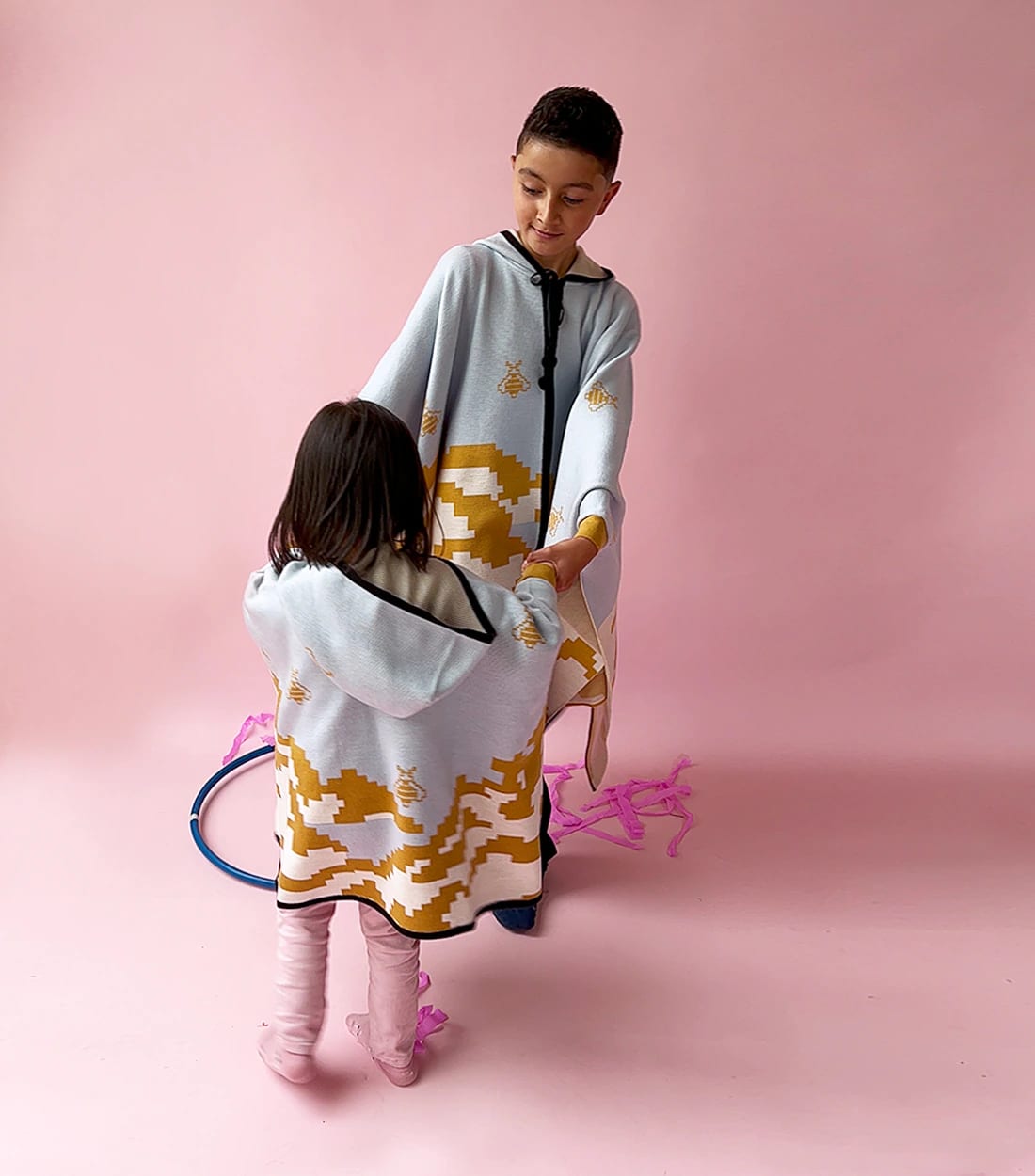 Mini Poncho Amanecer Mostaza - imagen 2