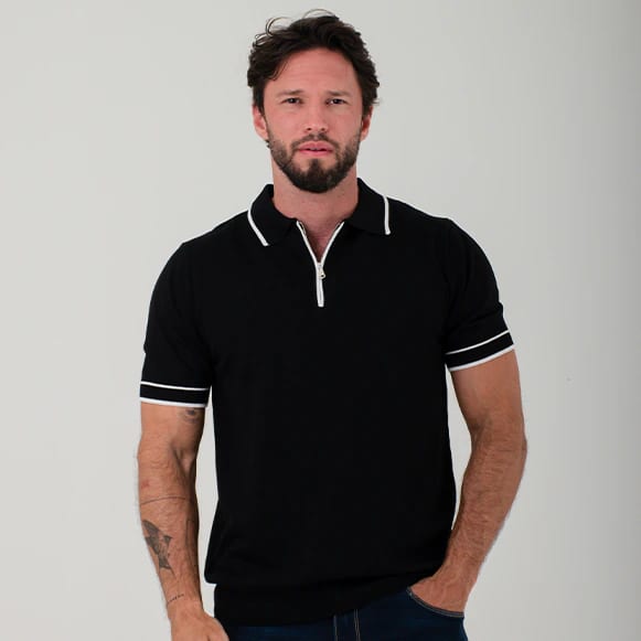 SUETER TIPO POLO MODA TEJIDO HOMBRE - imagen 2