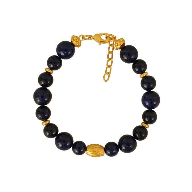 Pulsera semipreciosa fossil azul - imagen 1
