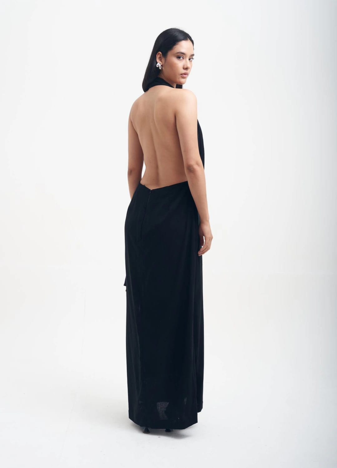 Vestido Maxi Torbellino Negro - imagen 2