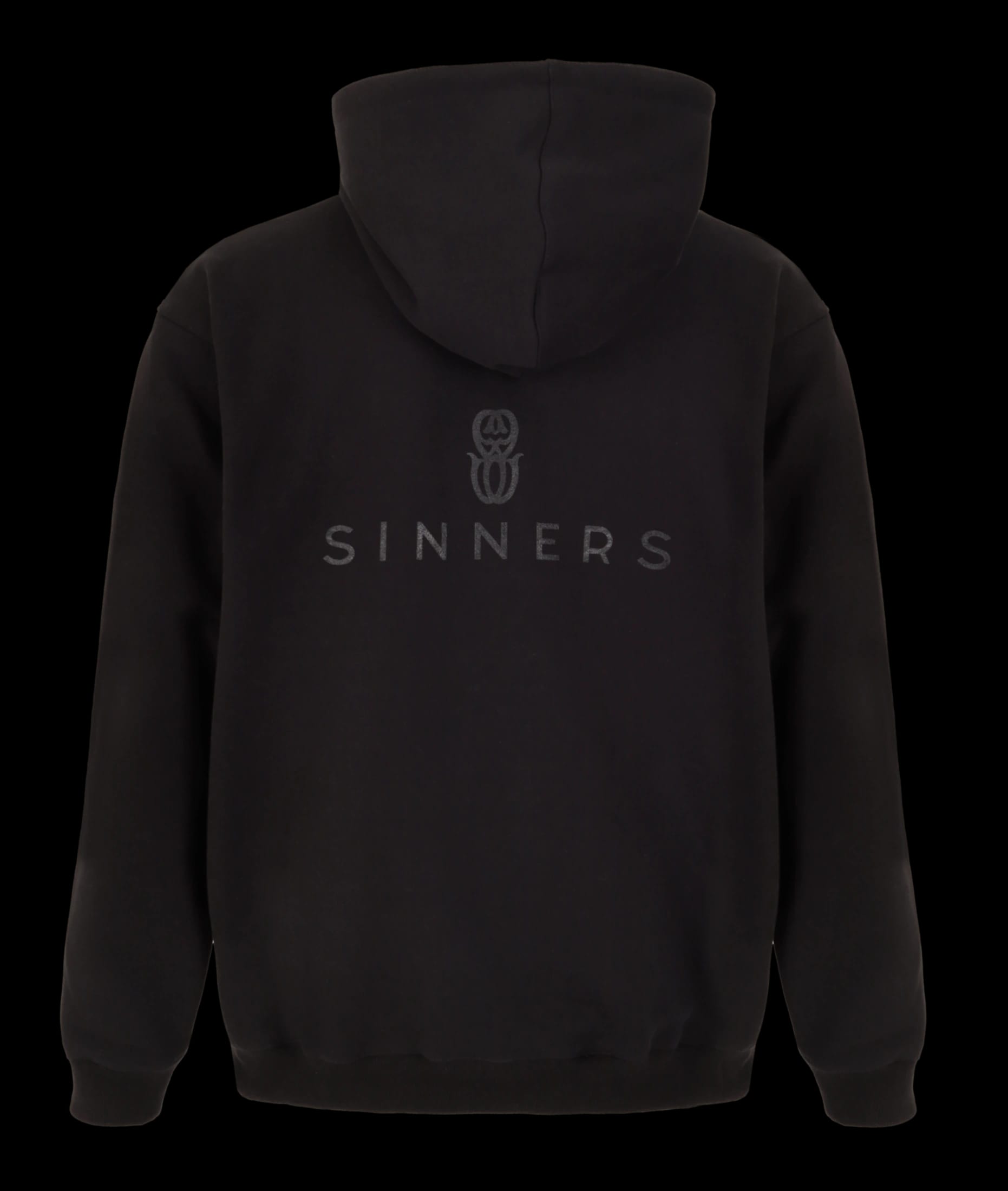 MONOGRAM BLACK ZIPPER HOODIE - imagen 2