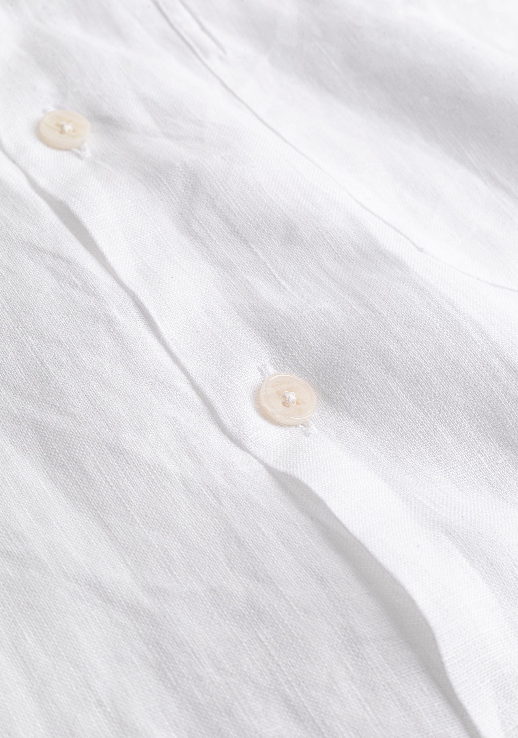 Camisa Cubana Lino Blanca - imagen 2