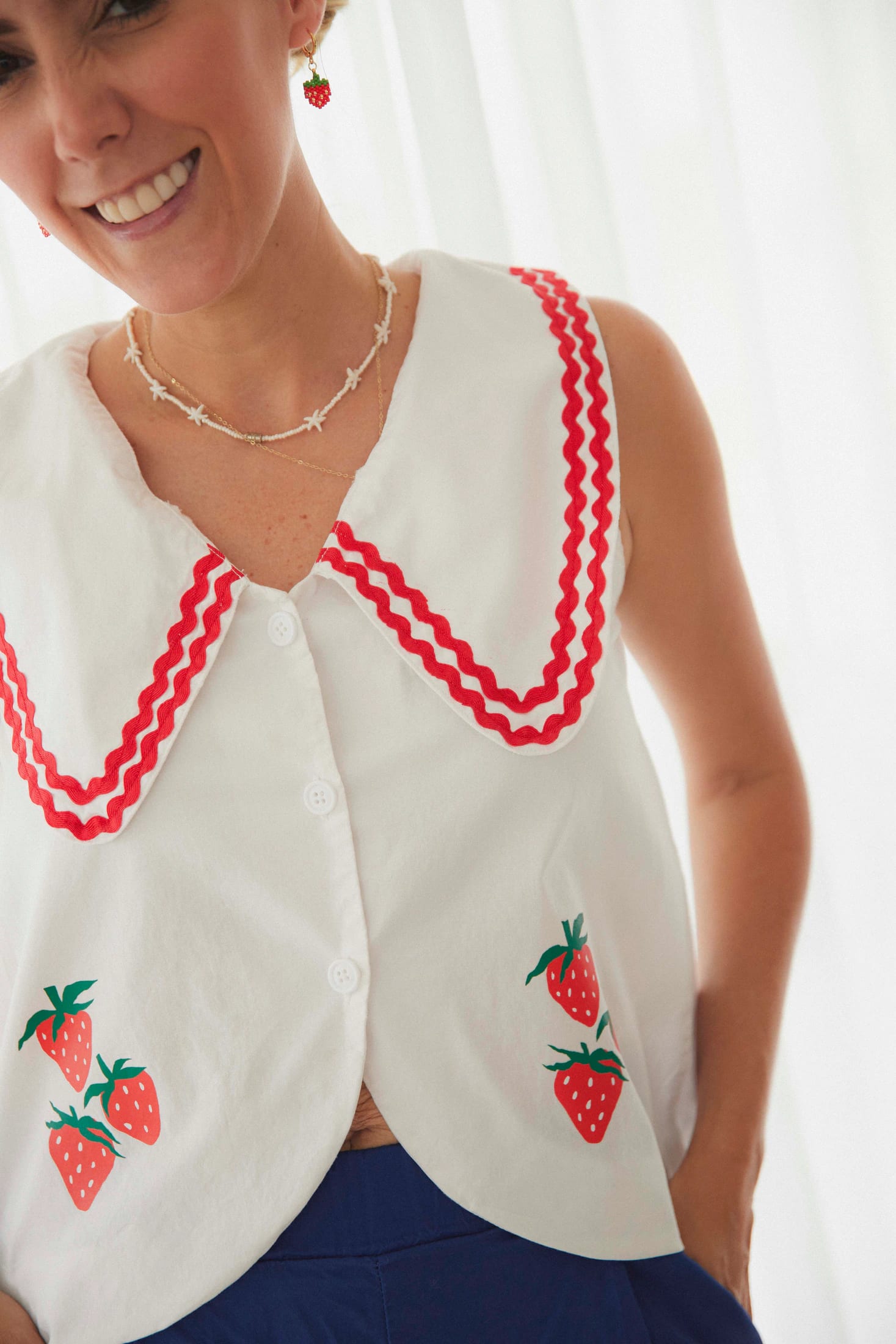 Camisa Fresas Marinera Adulto - imagen 10