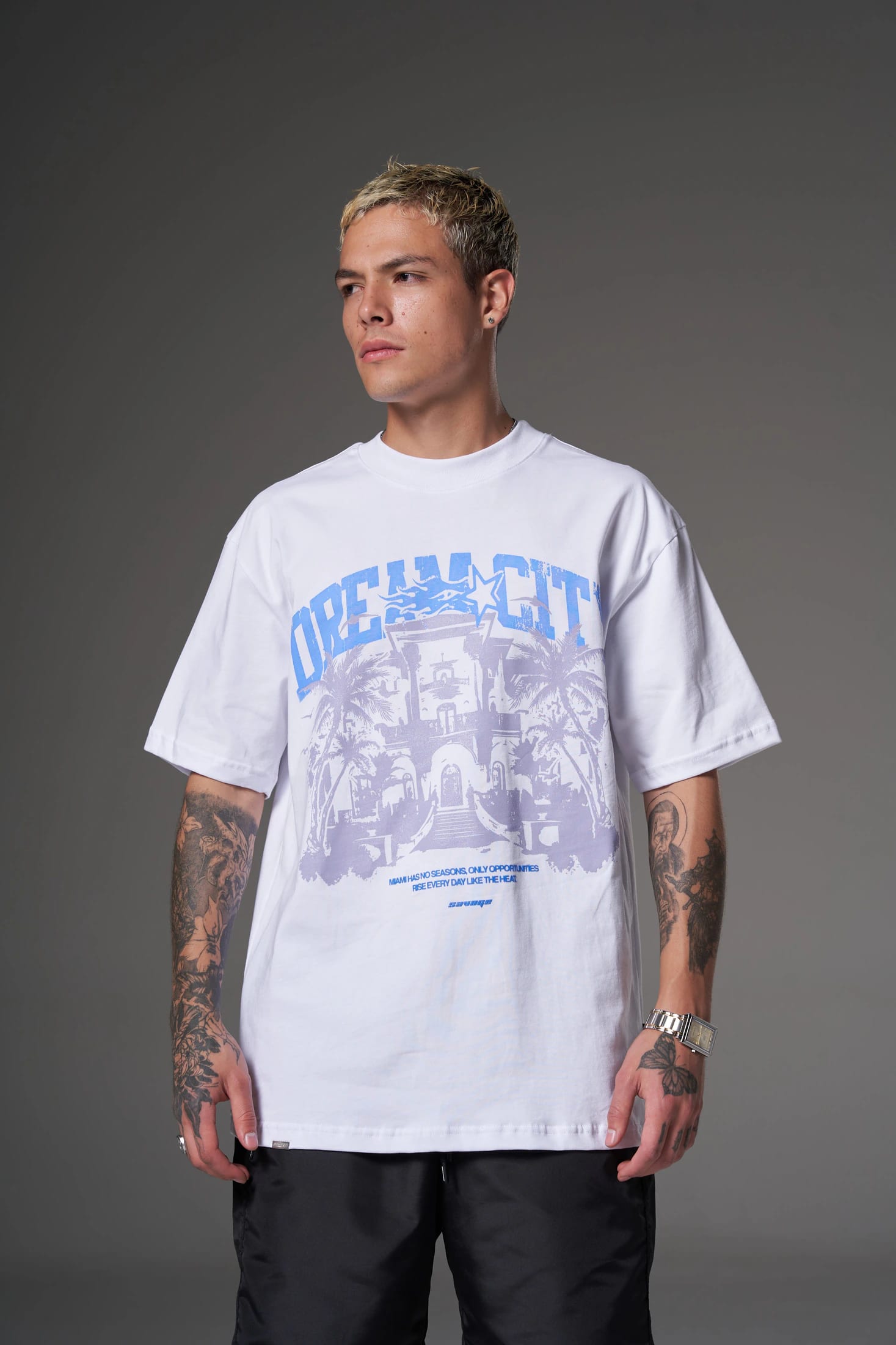 T shirt dream city azul  250 gramos 14599 - imagen 1