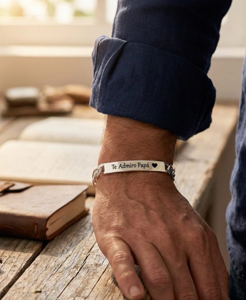 Pulsera Personalizada Plata ley 925 Hombre - imagen 2
