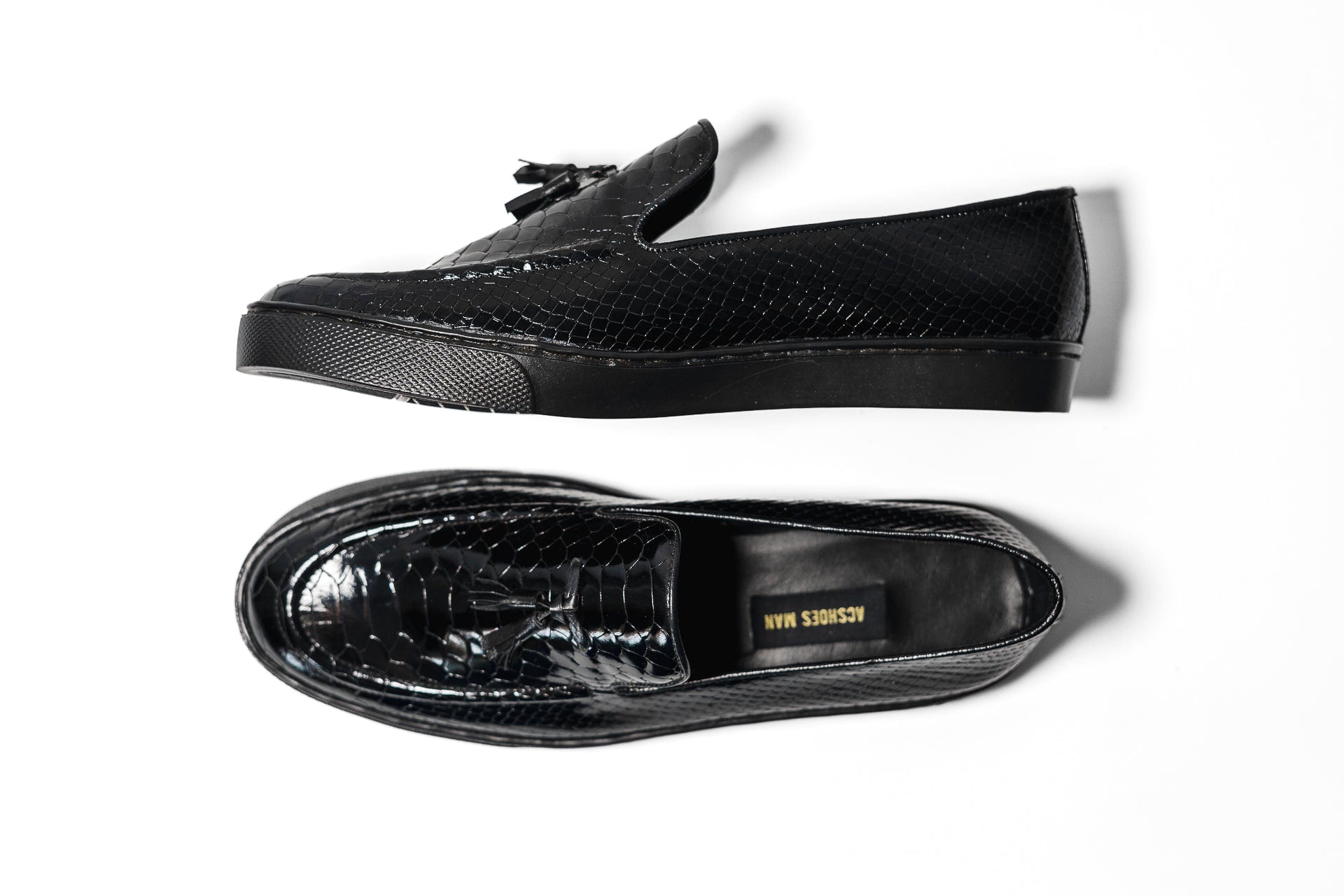 Loafers Python negro tennis - imagen 2