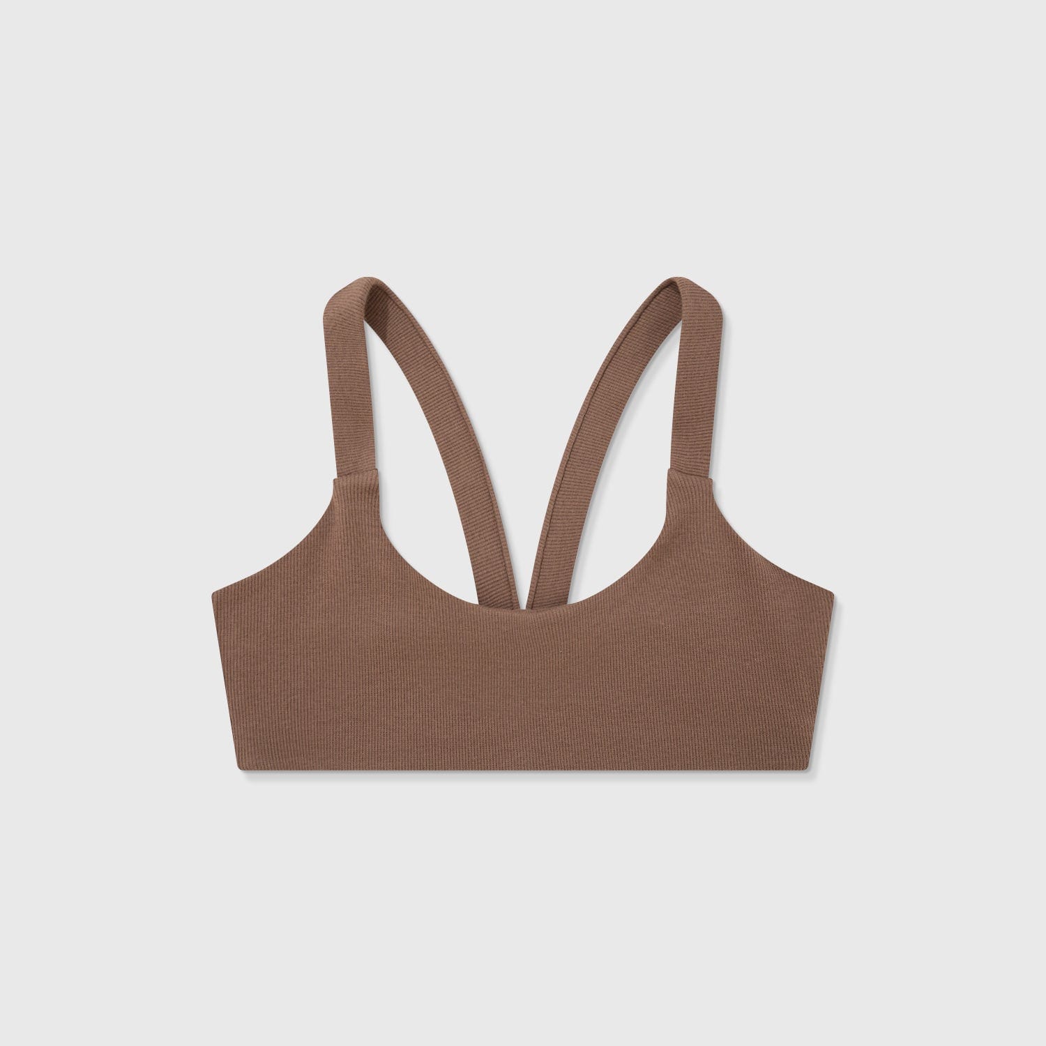 Ribbed Airlift Top - Brown - imagen 1