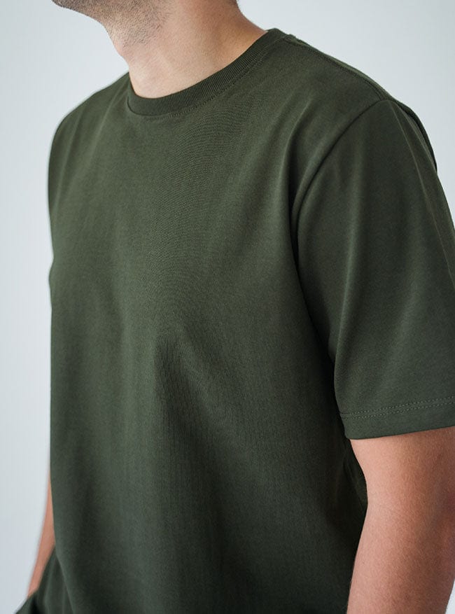 Camiseta Hombre Regular Fit - Militar - imagen 3