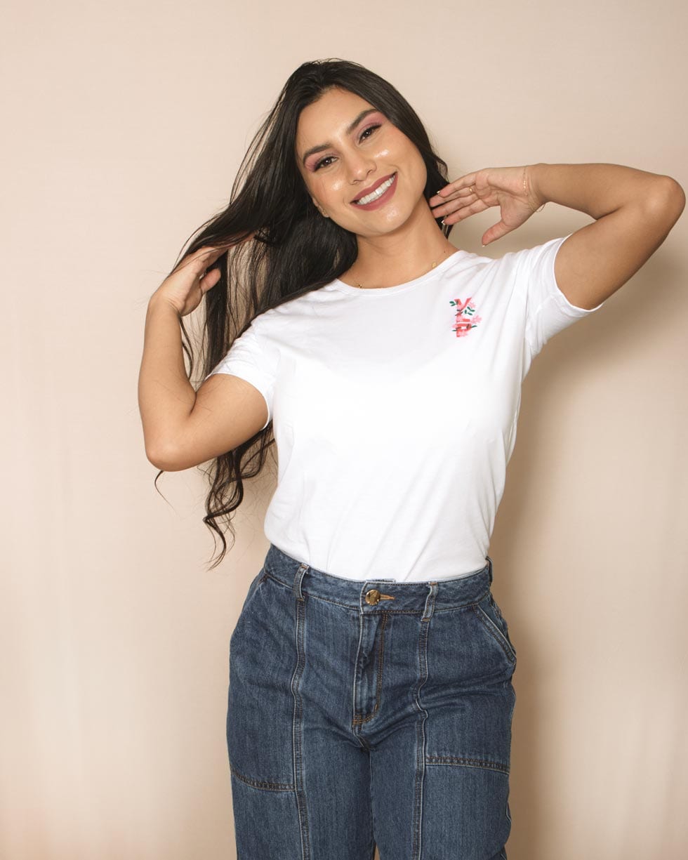 Camiseta algodón Blanca - Vale La Pena by Titta - imagen 2
