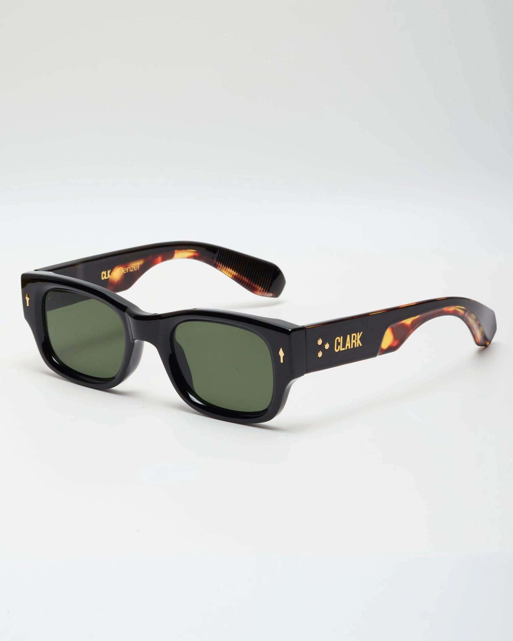 DENZEL SUNGLASSES - BLACK CAREY/GREEN - imagen 1