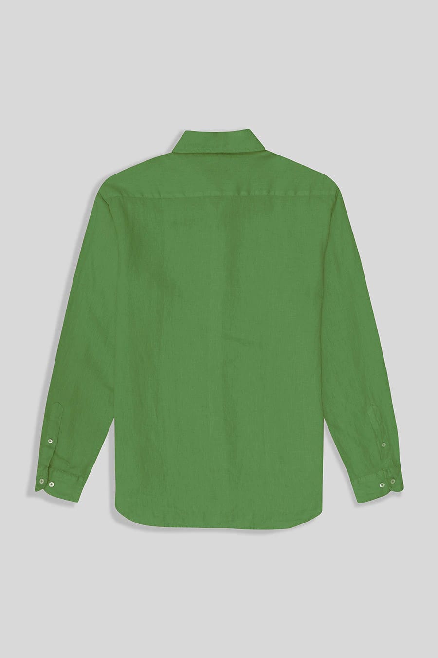 Men’s linen shirt forest green - imagen 5