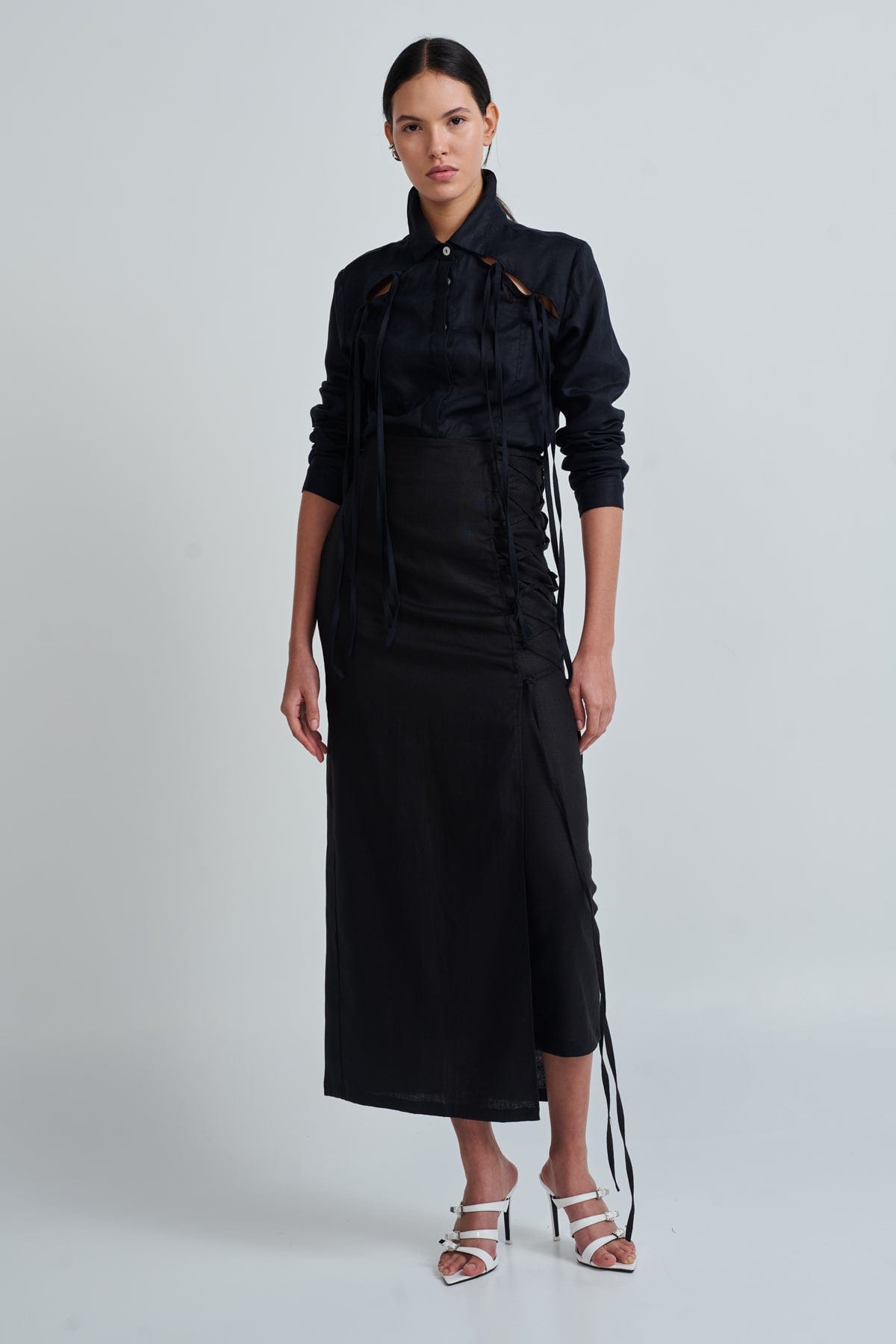 OLINDA SKIRT BLACK - imagen 2
