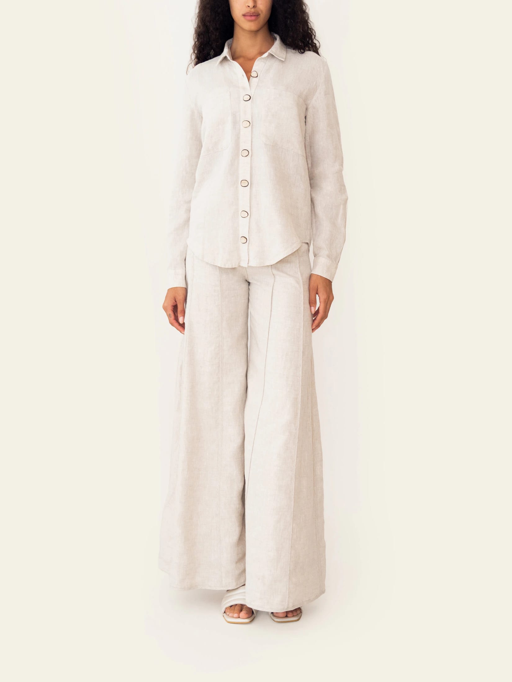 MALI SHIRT BEIGE MELANGE - imagen 2