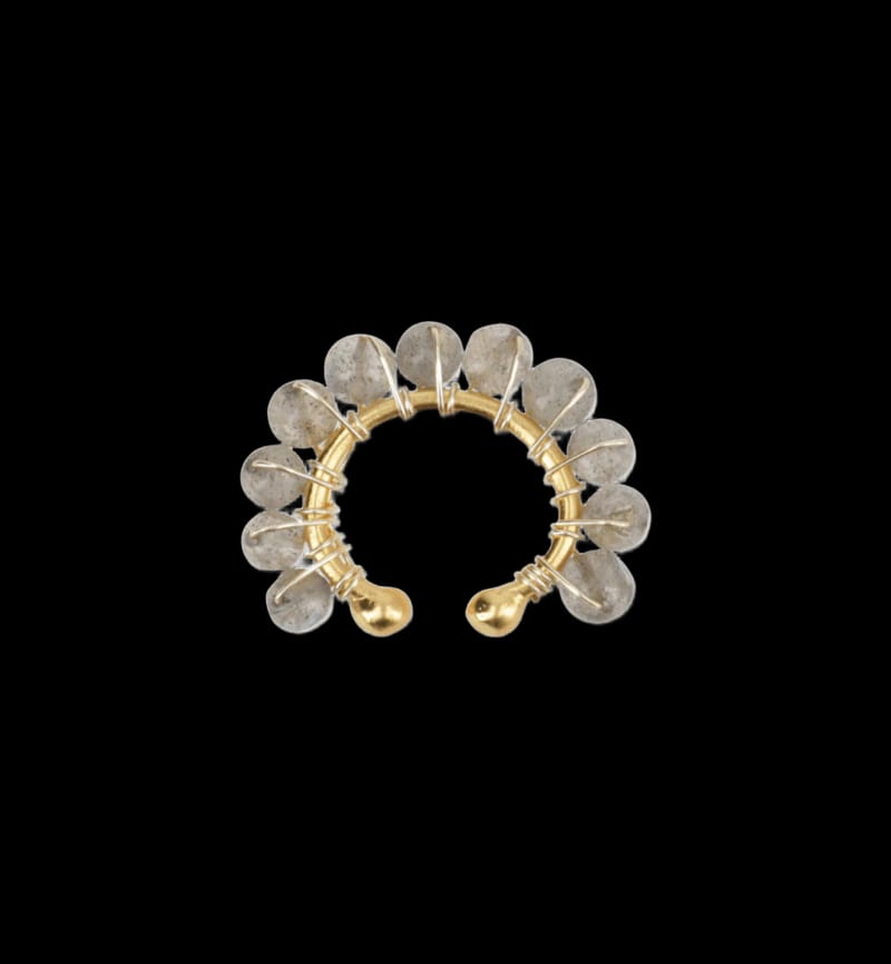 Ear Cuff de Labradorita Grande - imagen 1