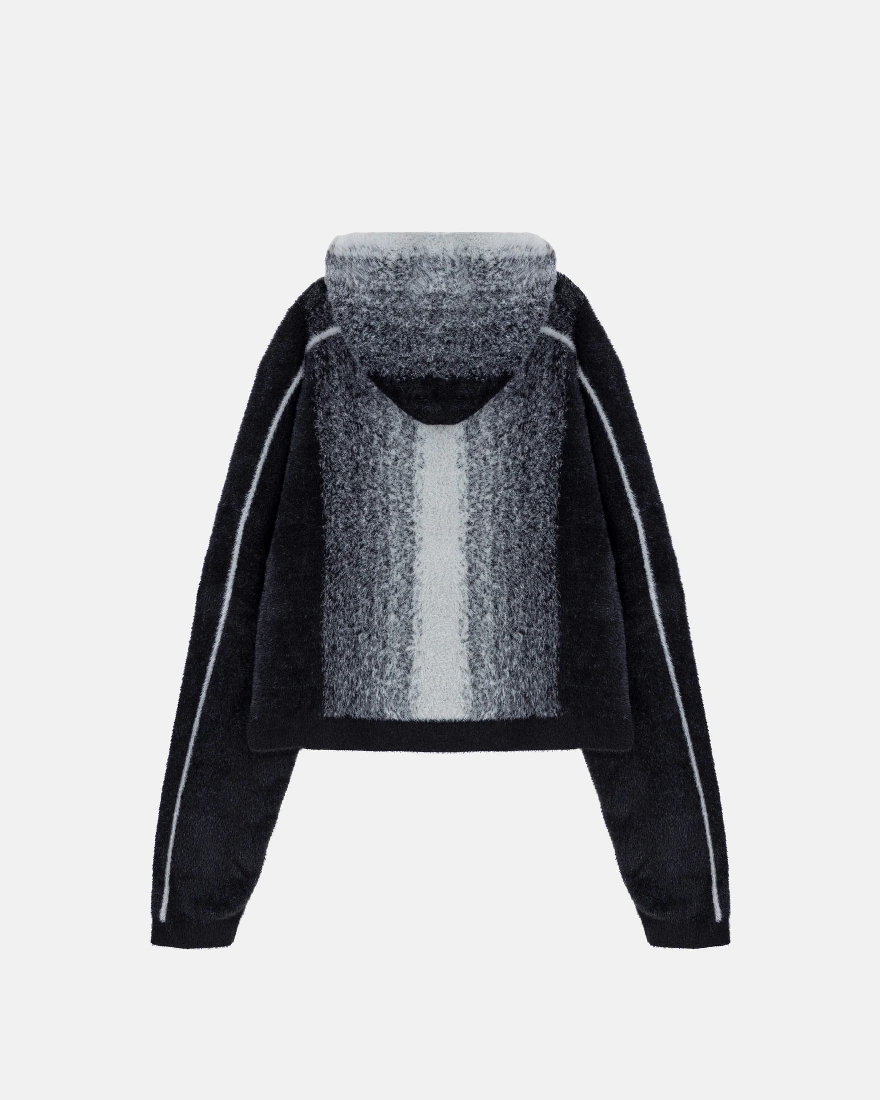 Basics Knit Zip Up Hoodie Bone/Black - imagen 3