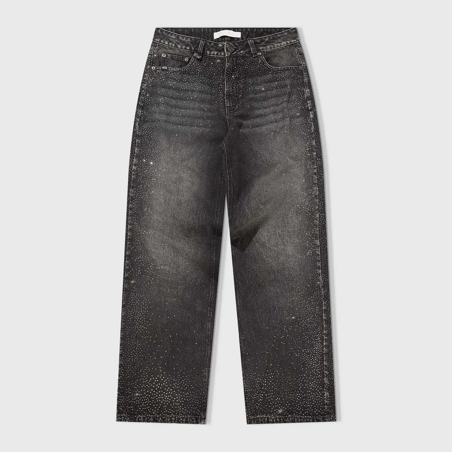 Starry Wide-Leg Jeans - Black - imagen 1