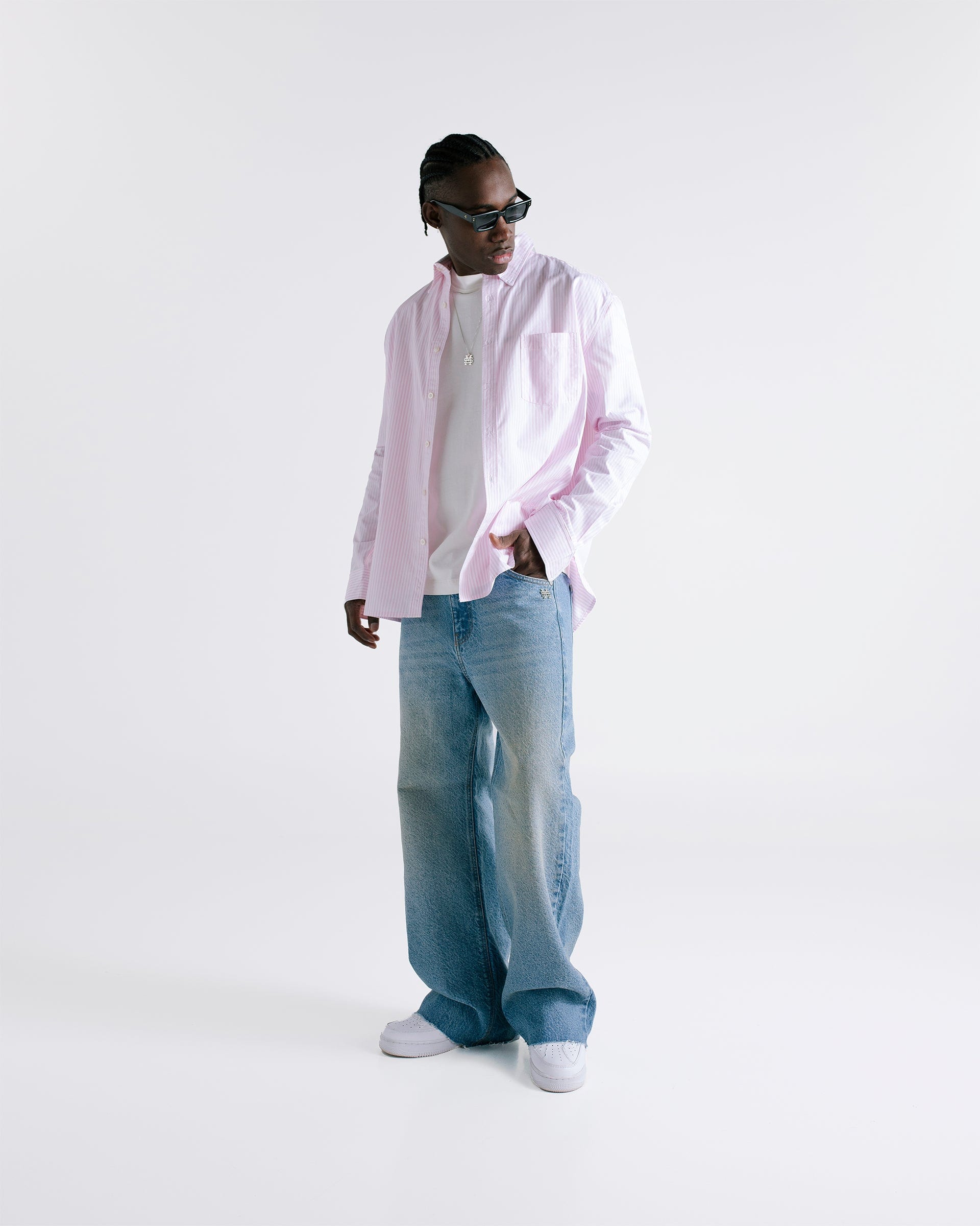 Pinstripe Shirt - Baby Pink - imagen 7