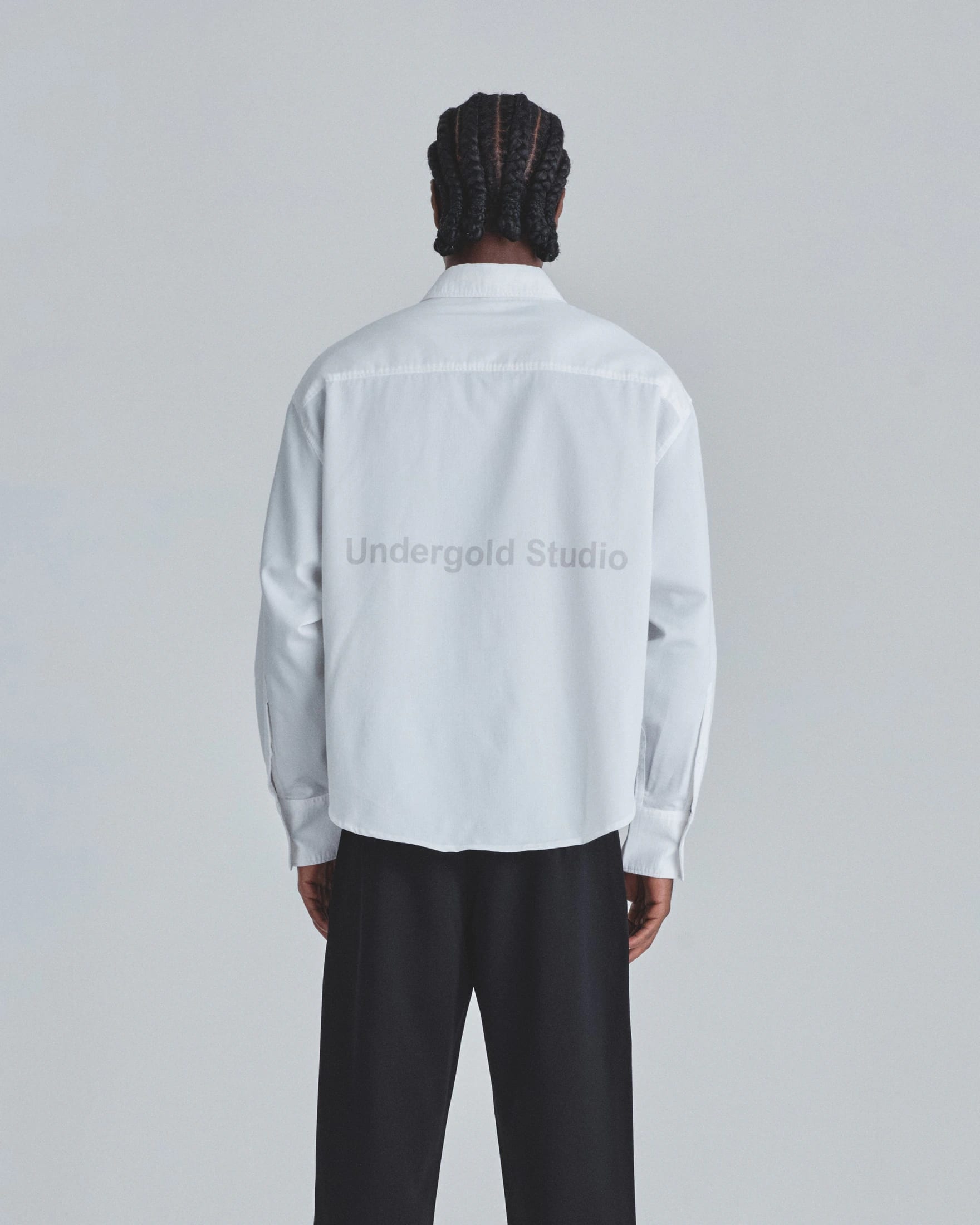 Undergold Studio Boxy Fit Long Sleeve Shirt White - imagen 6