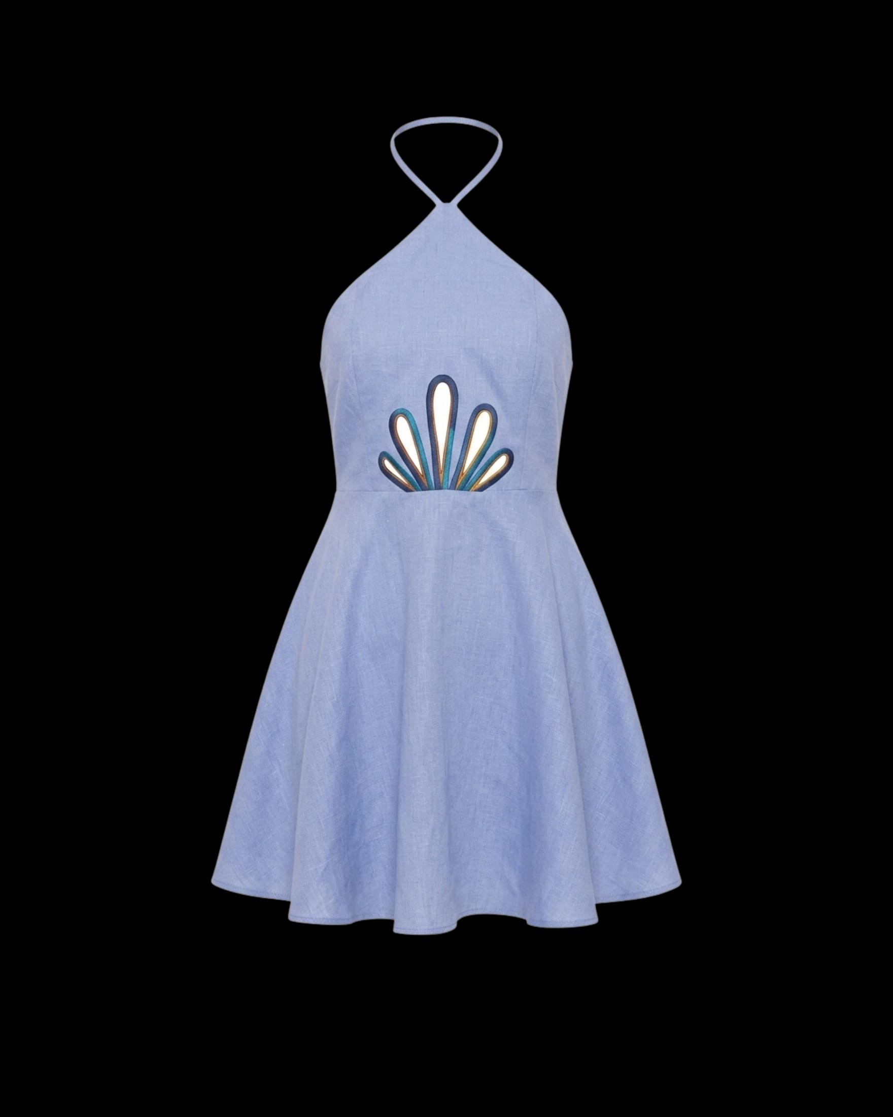 PERLIA DRESS MEDIUM BLUE - imagen 1