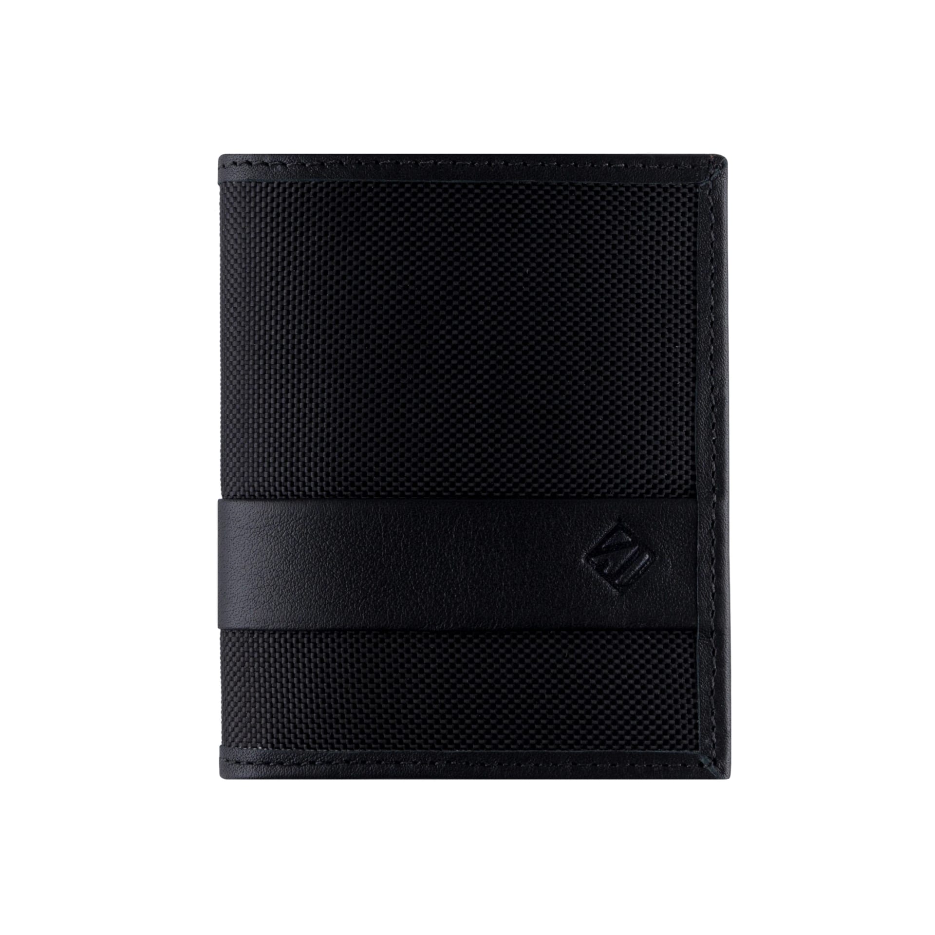 Billetera Compact de Lona (Negra) — Con Grabado de Iniciales - imagen 1