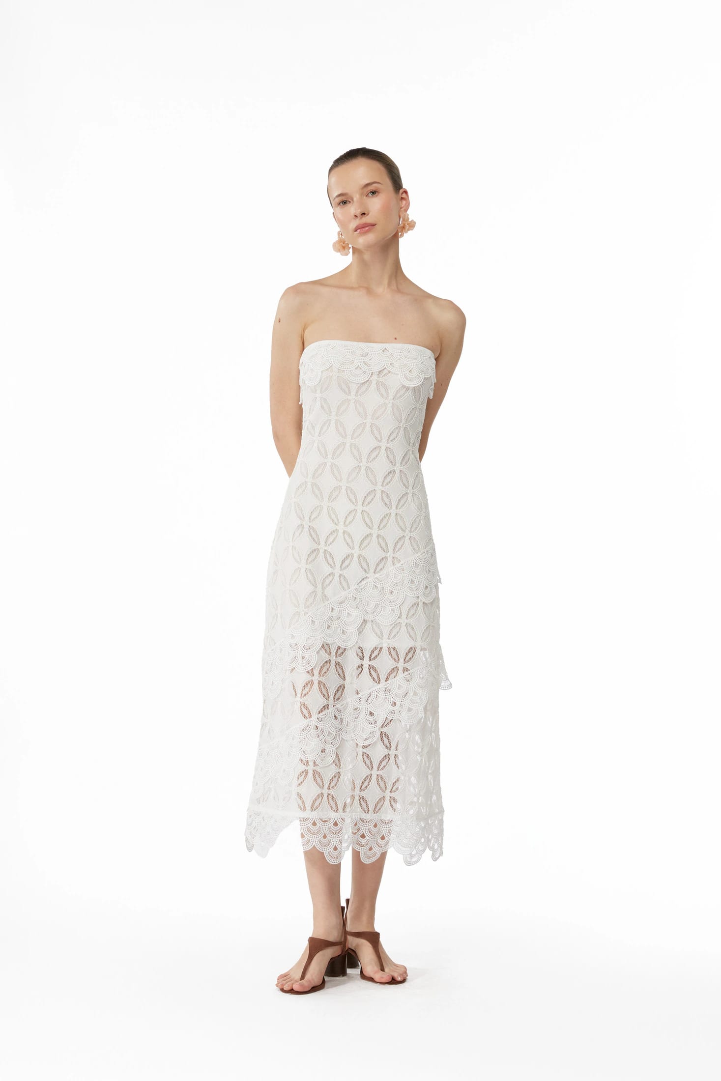 AZURA MIDI DRESS WHITE - imagen 1