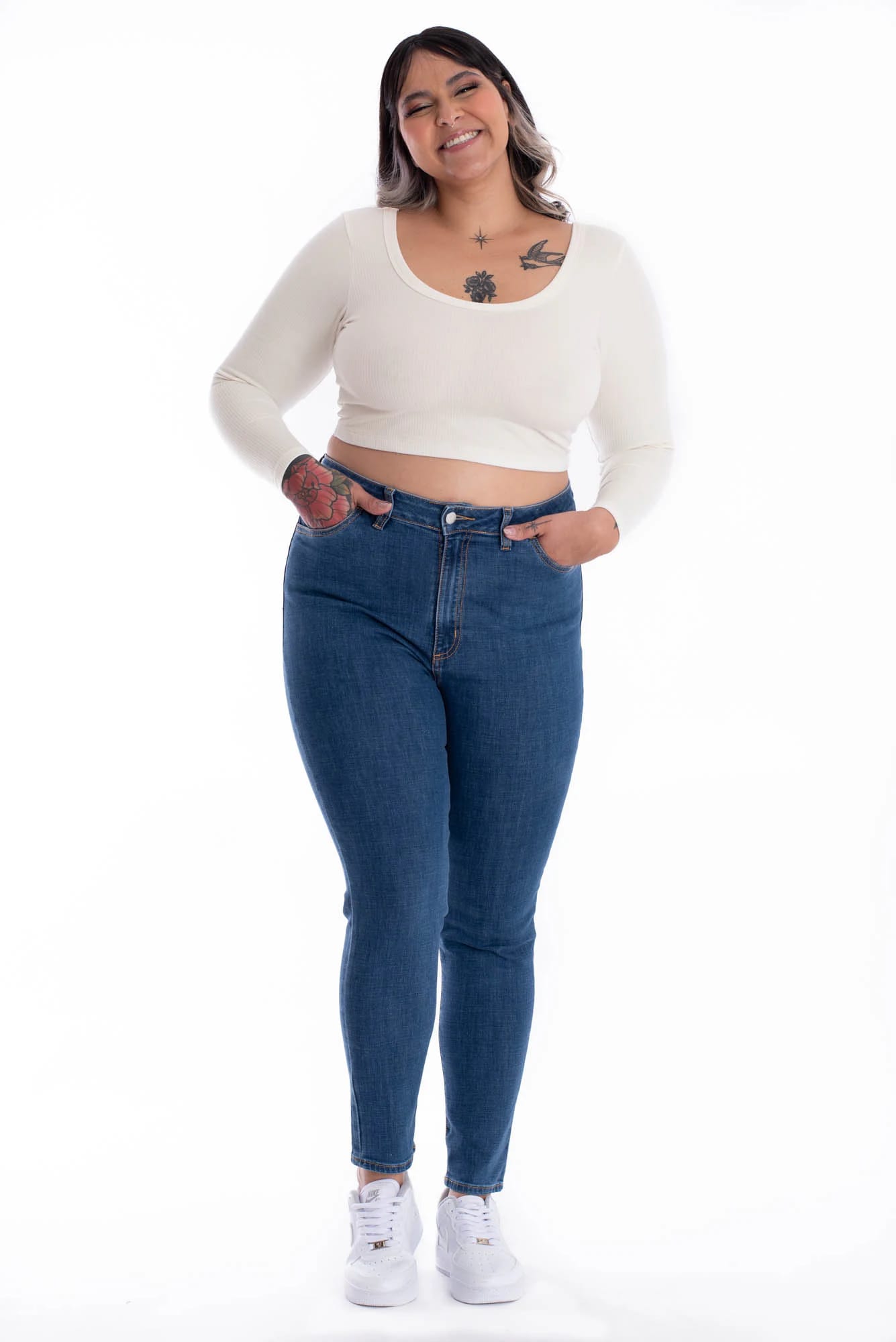 Jean Skinny Azul Medio 384 - imagen 3