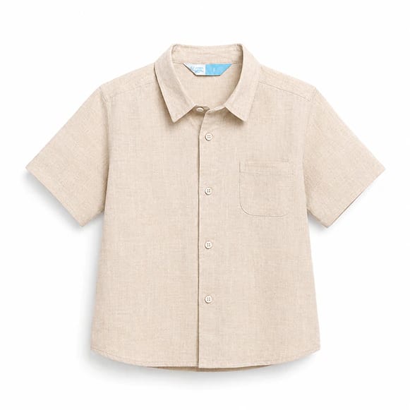 CAMISA MC LINO LISA NINO - imagen 1