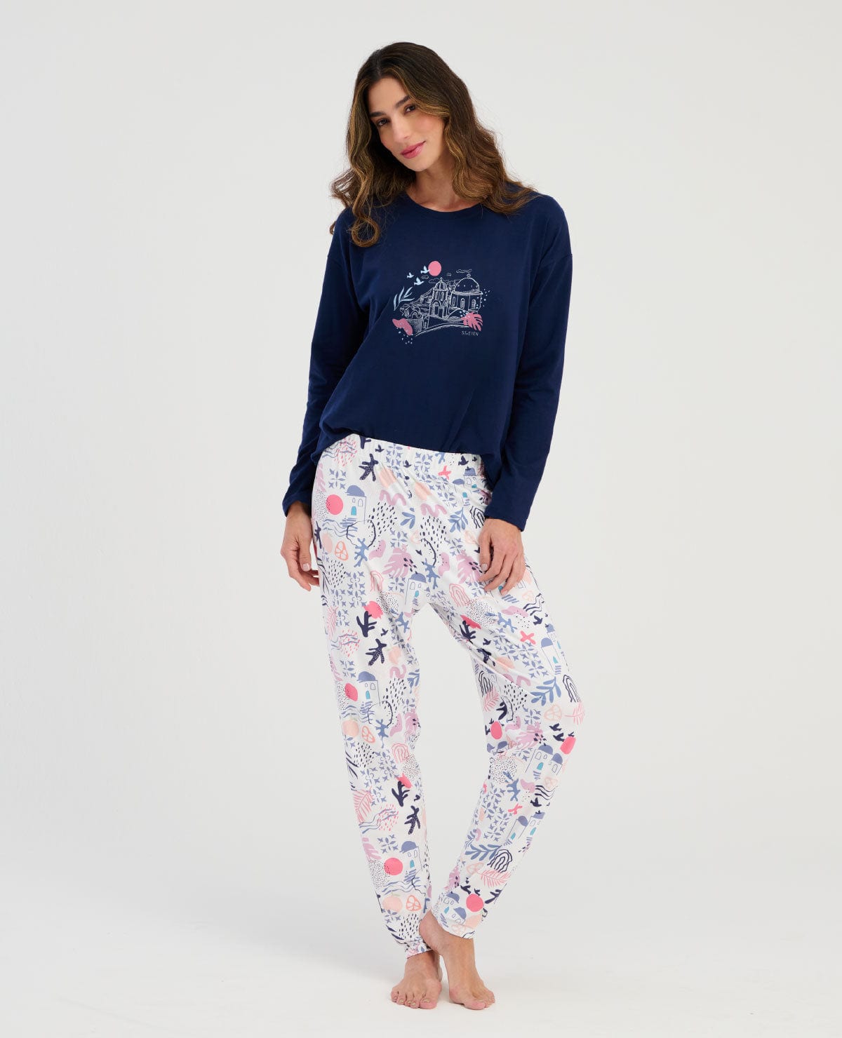 Pijama de Pantalón | Camiseta Manga Larga - imagen 2