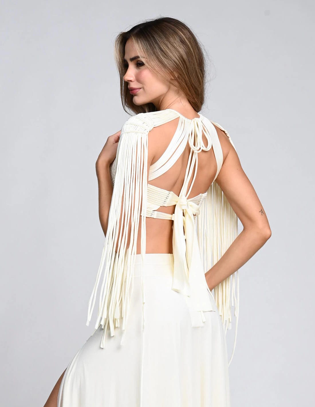 Crop Top Guerrera Marfil - imagen 2