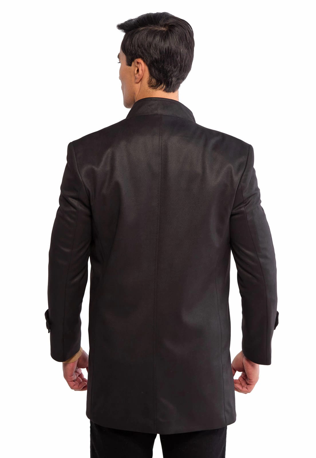 Abrigo cuello nerú o mao negro liviano - imagen 2
