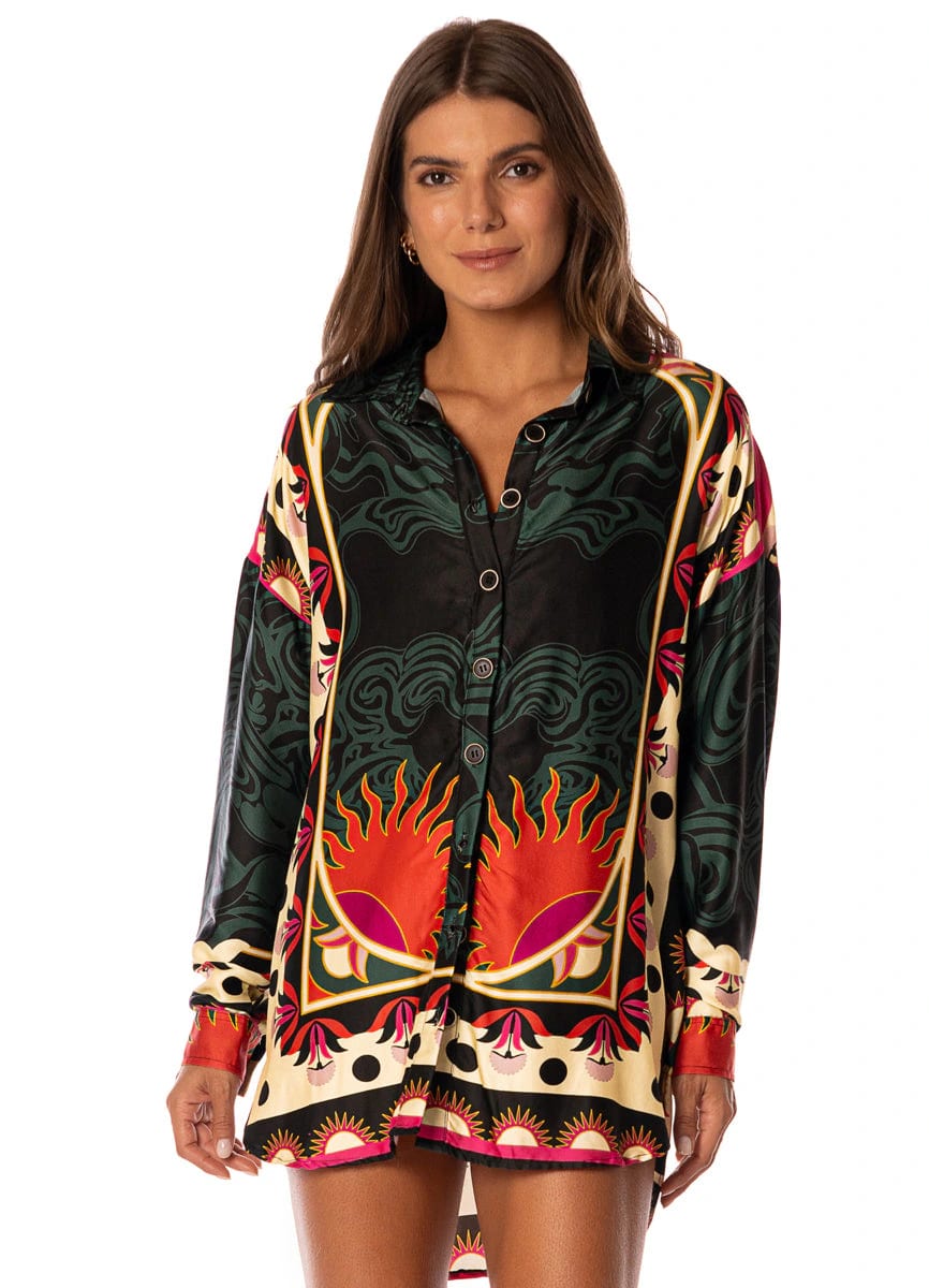 Maaji Flamingo Night Dreambound V Long Shirt - imagen 1