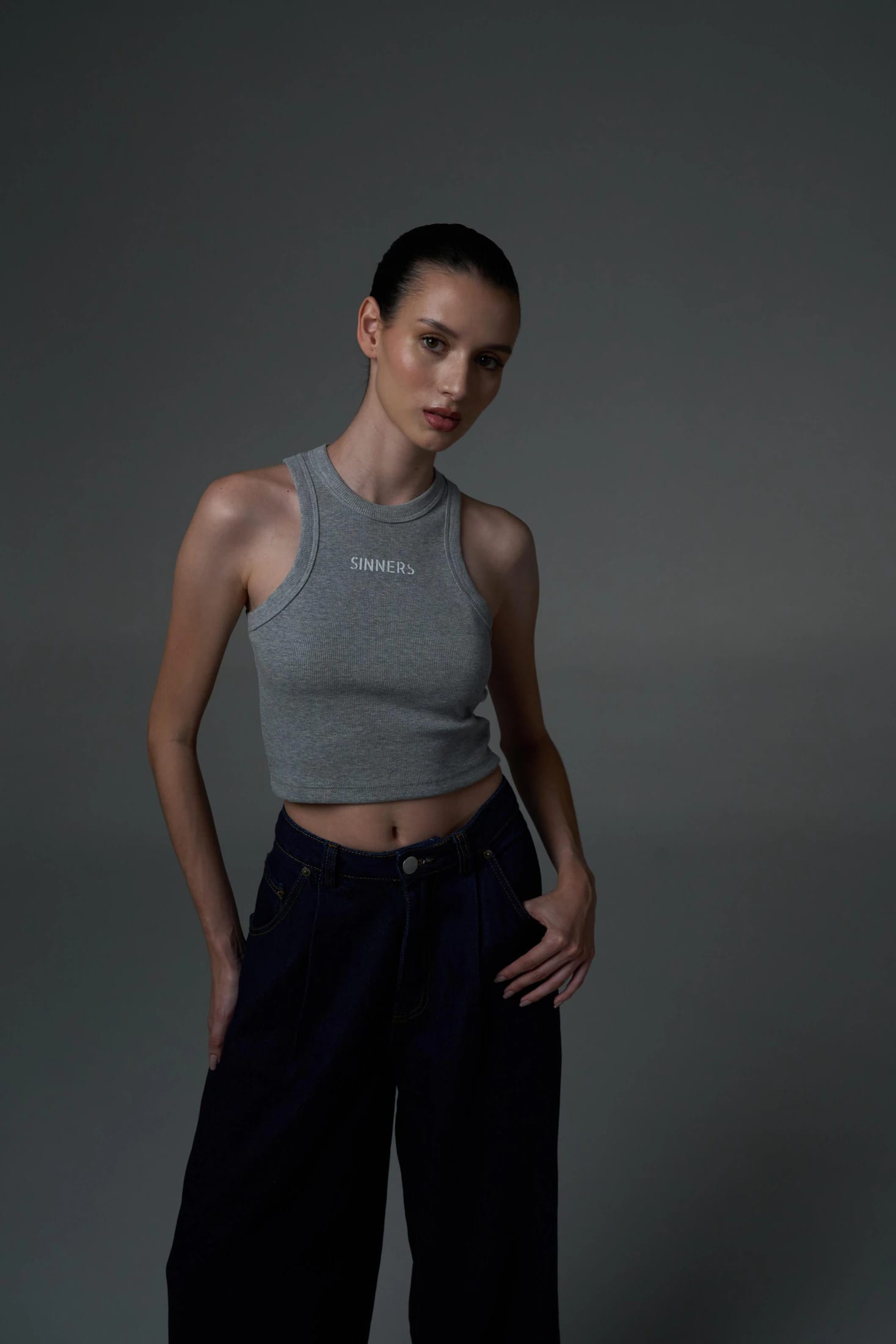 SINNERS GRAY WOMEN TANK TOP - imagen 5