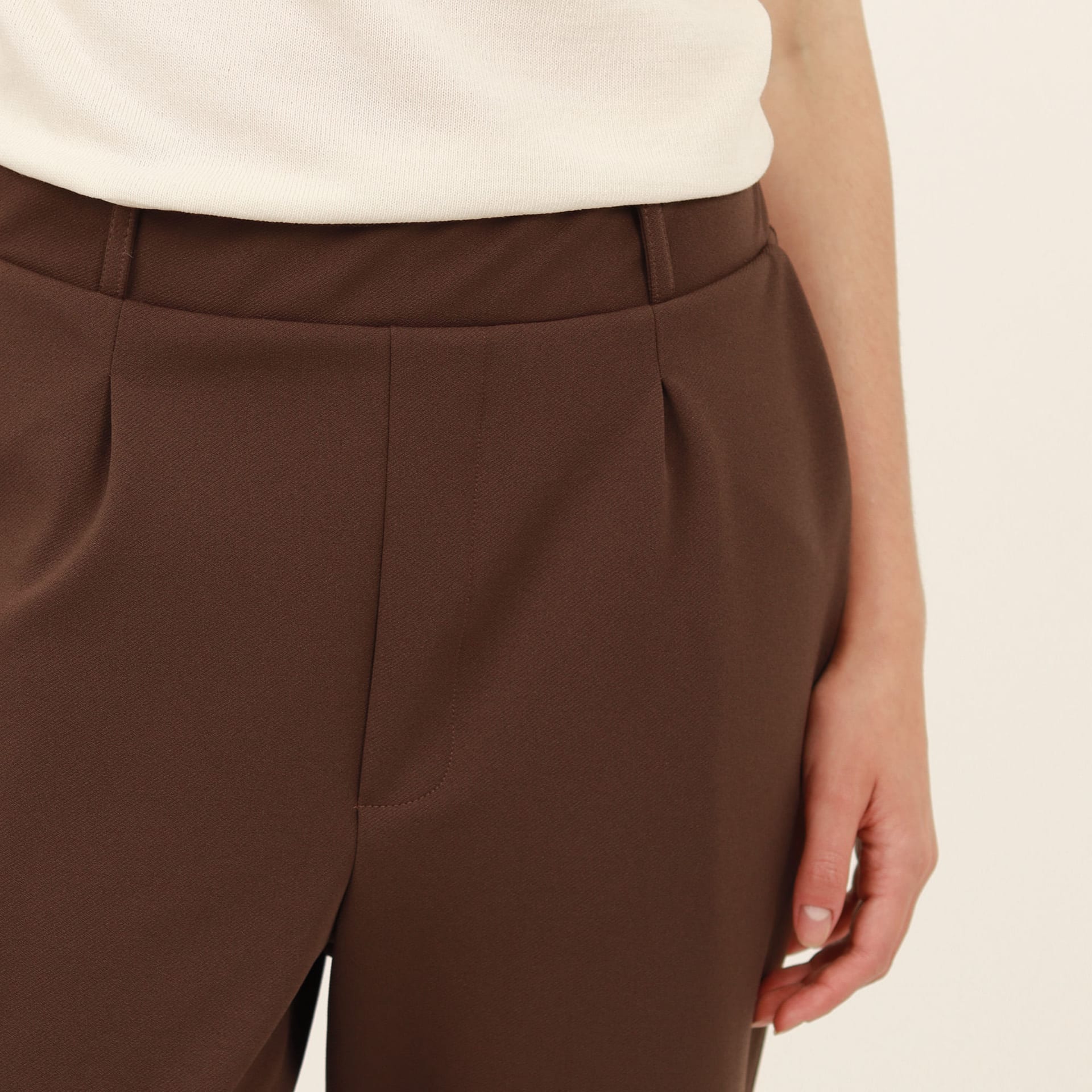 Pantalón bota recta guardapolvo con elastico en cintura - imagen 2