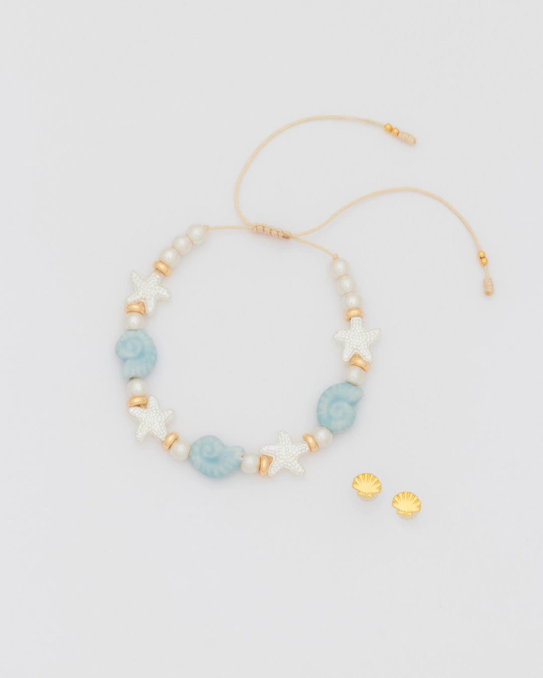 Tobillera Estrella Mar + Aretes - imagen 1